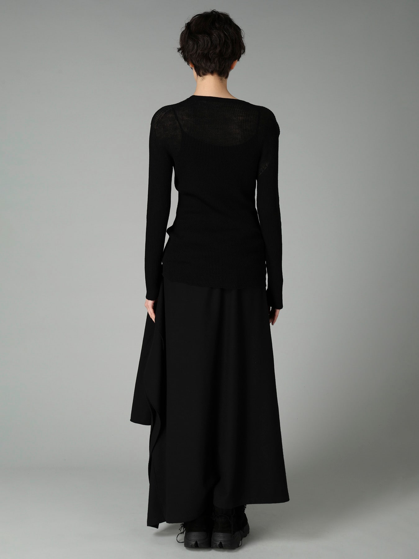 RIB ROUND NECK PULLOVER