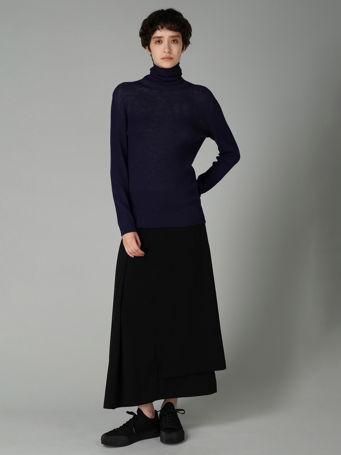 RIB HIGHNECK PULLOVER