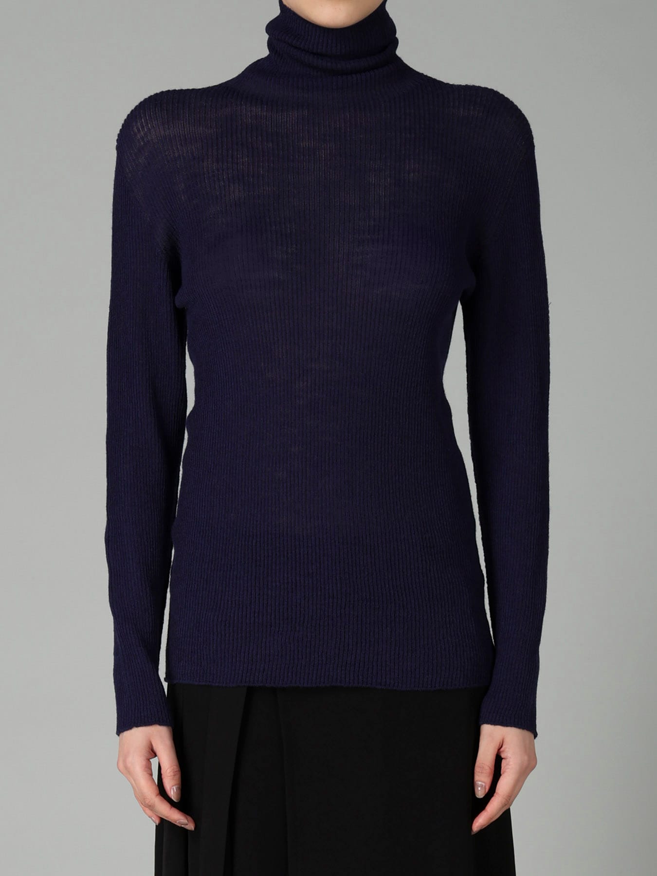 RIB HIGHNECK PULLOVER