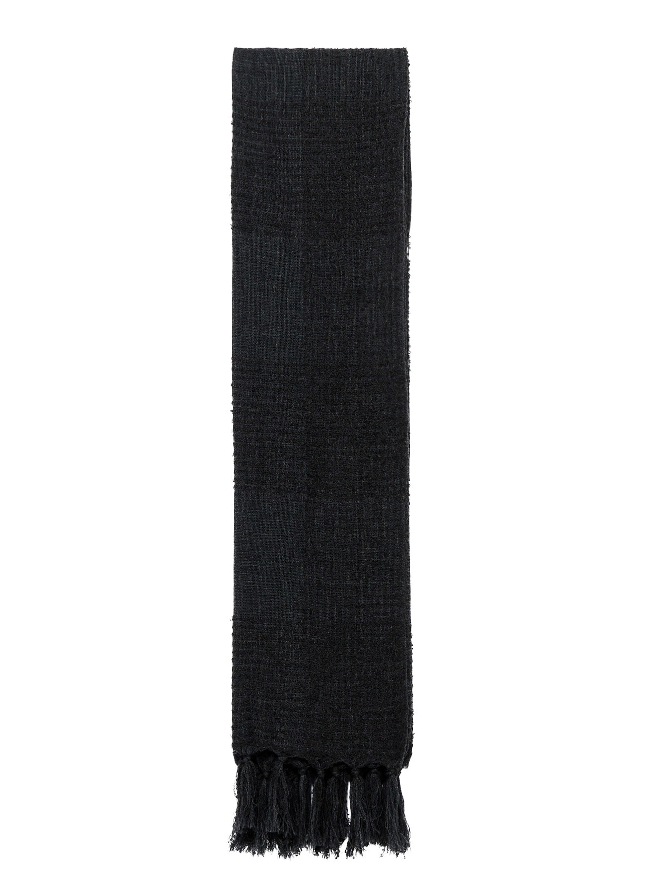 W/RING YARN PLAID STOLE
