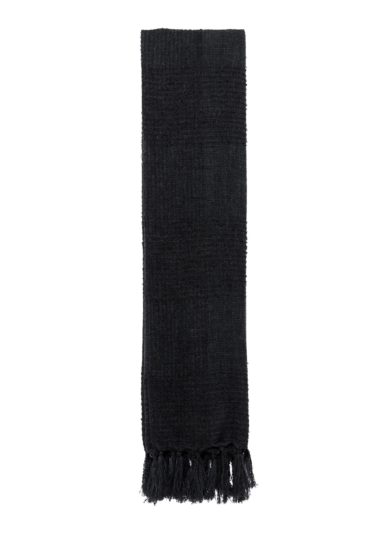 W/RING YARN PLAID STOLE