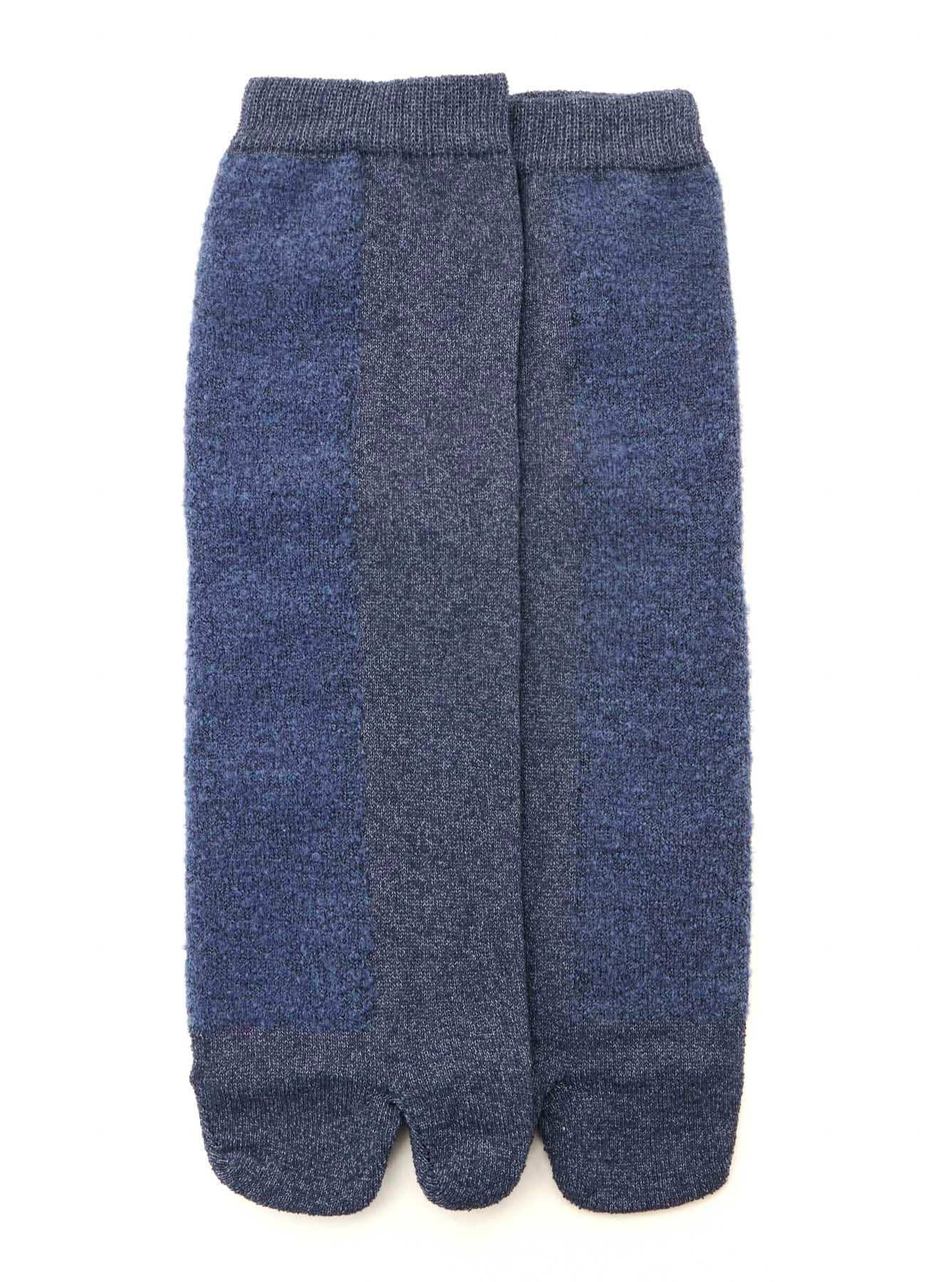 CHENILLE YARN/BOUCLE COLOR COMBI TABI SOCKS