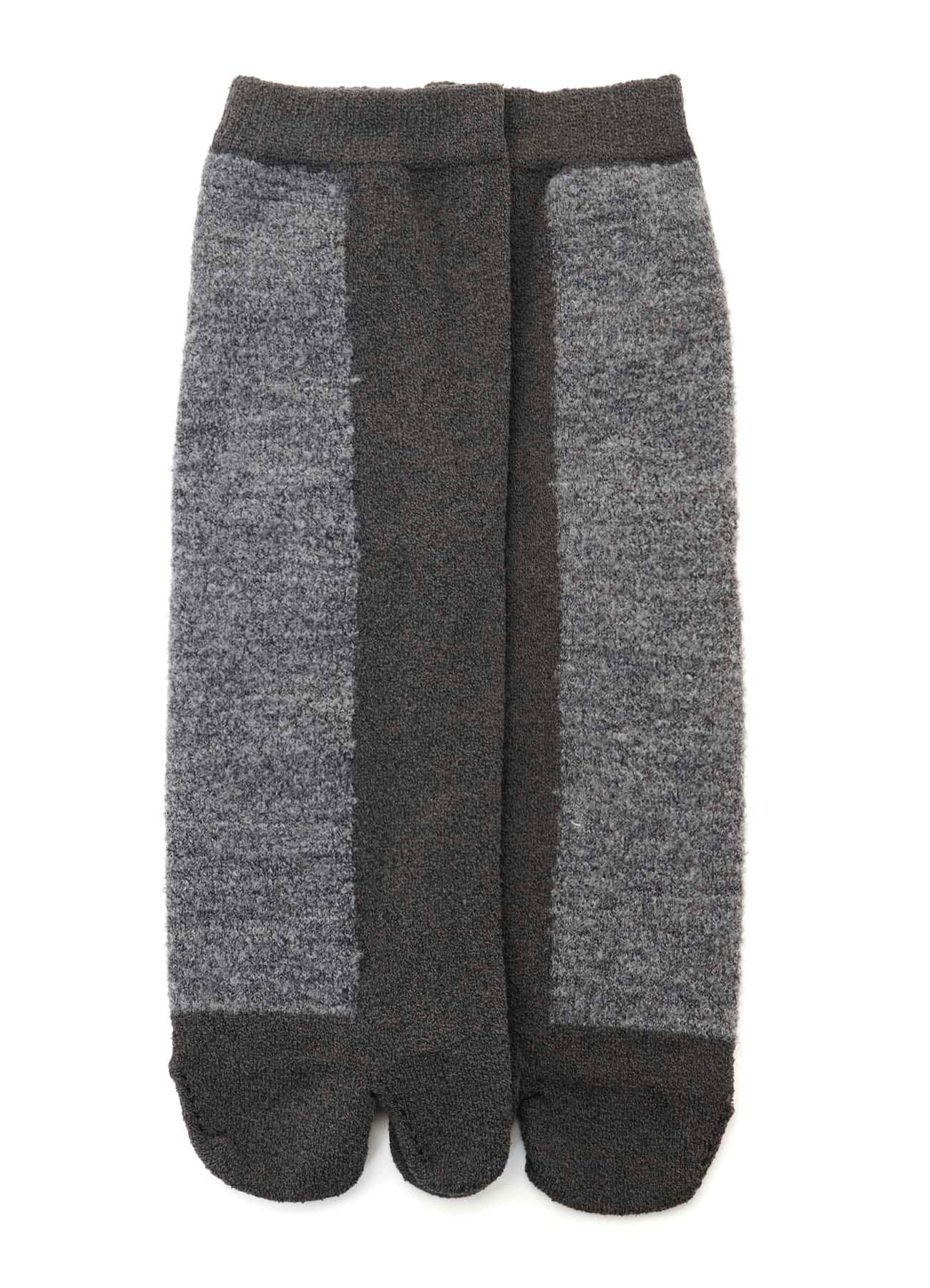 CHENILLE YARN/BOUCLE COLOR COMBI TABI SOCKS