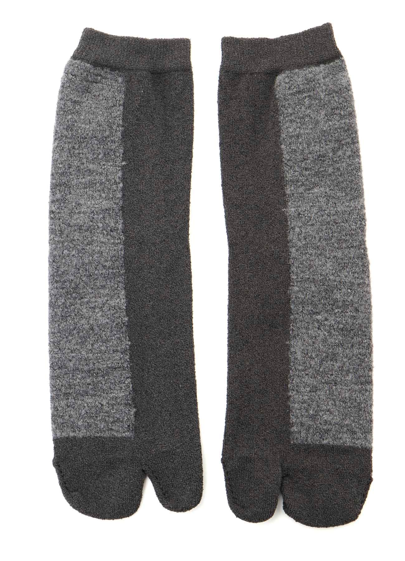 CHENILLE YARN/BOUCLE COLOR COMBI TABI SOCKS