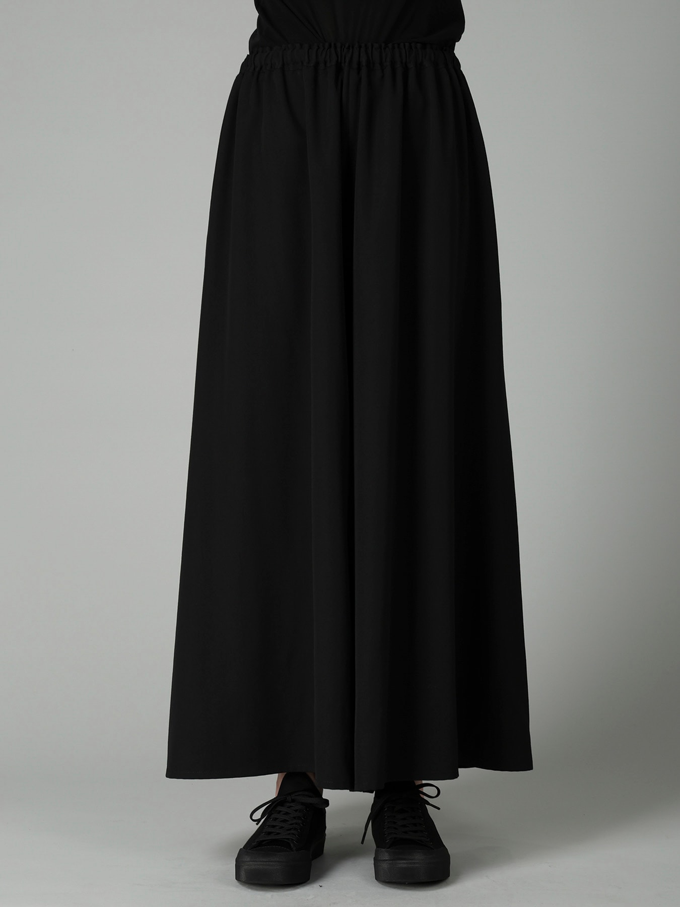 GABARDINE GATHERED SKIRT PANTS