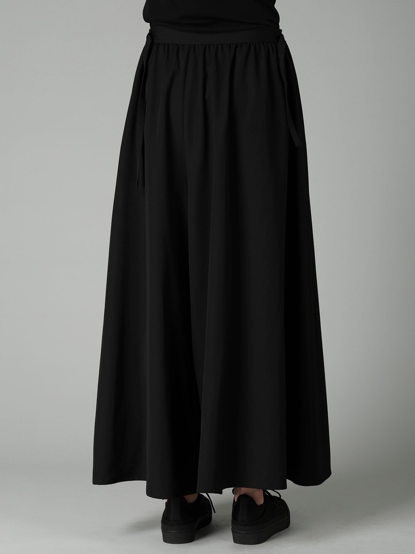 GABARDINE GATHERED SKIRT PANTS