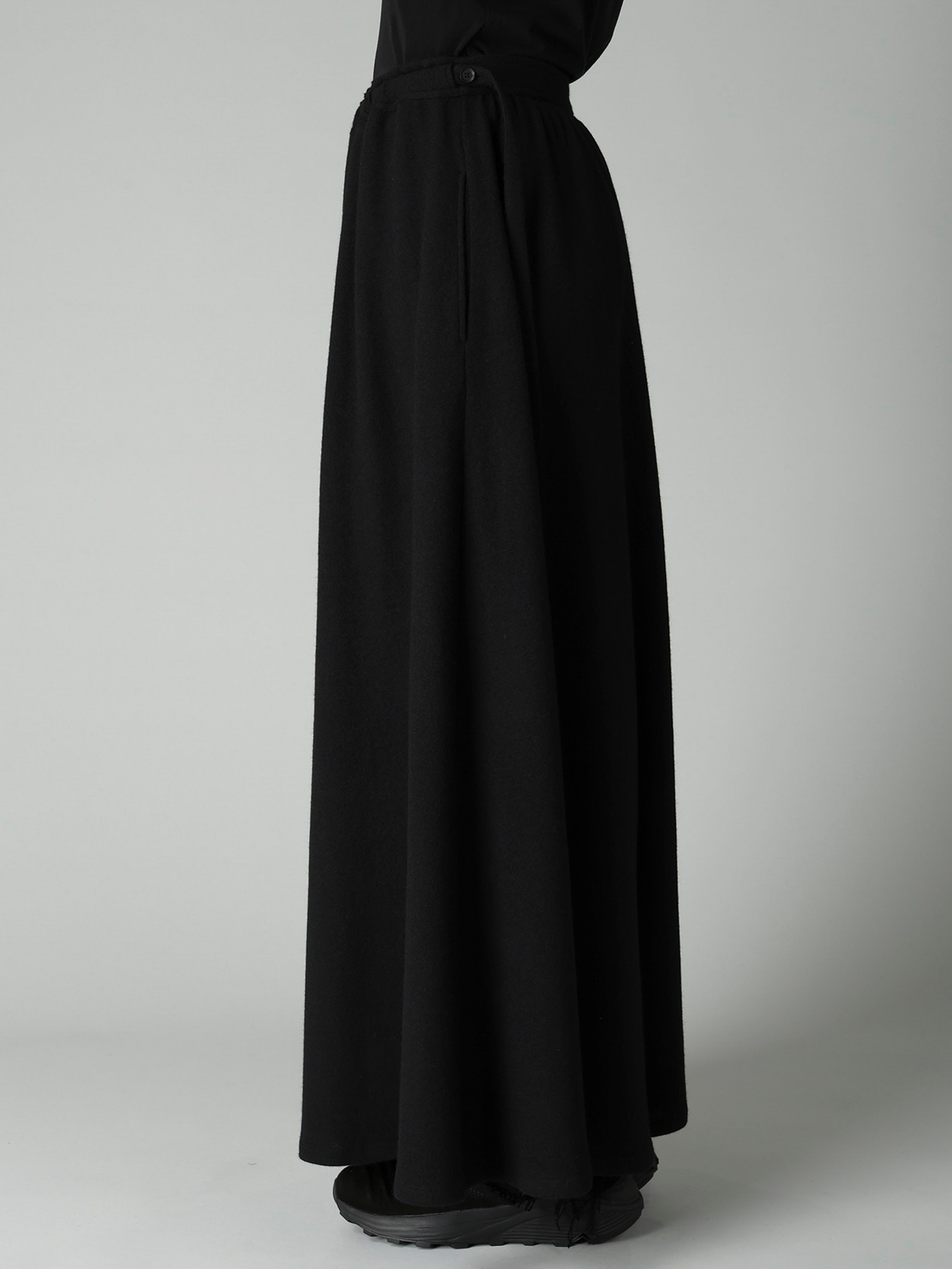 SOFT WOOLEN 1/14 SINGLE GATHERED SKIRT PANTS