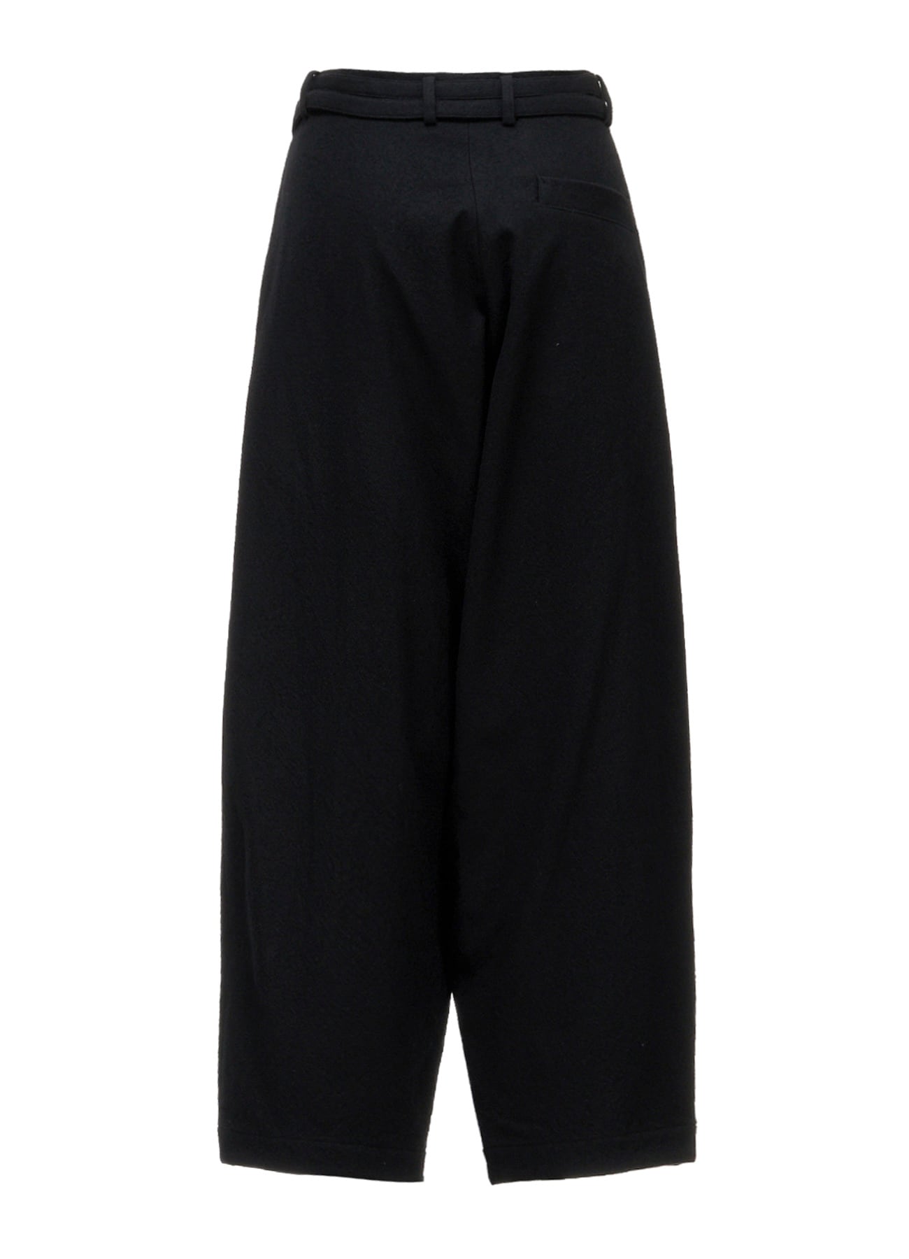 MILLED GABARDINE W BELT DETAIL PANTS