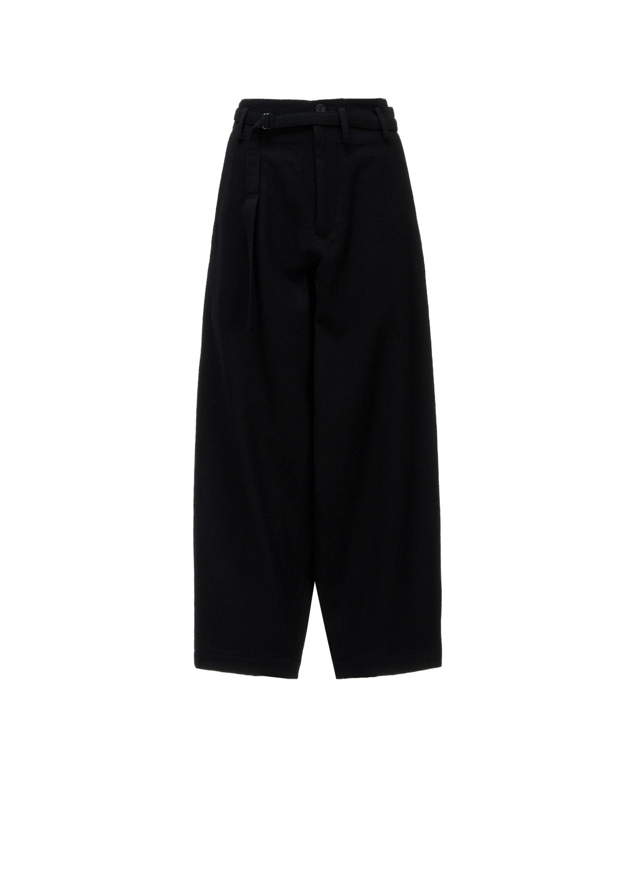 MILLED GABARDINE W BELT DETAIL PANTS