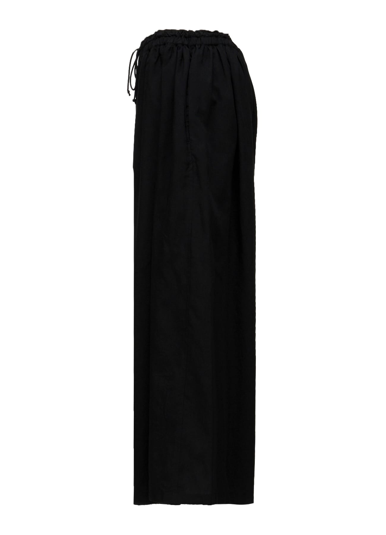 LINEN BROAD CLOTH GATHER PANTS