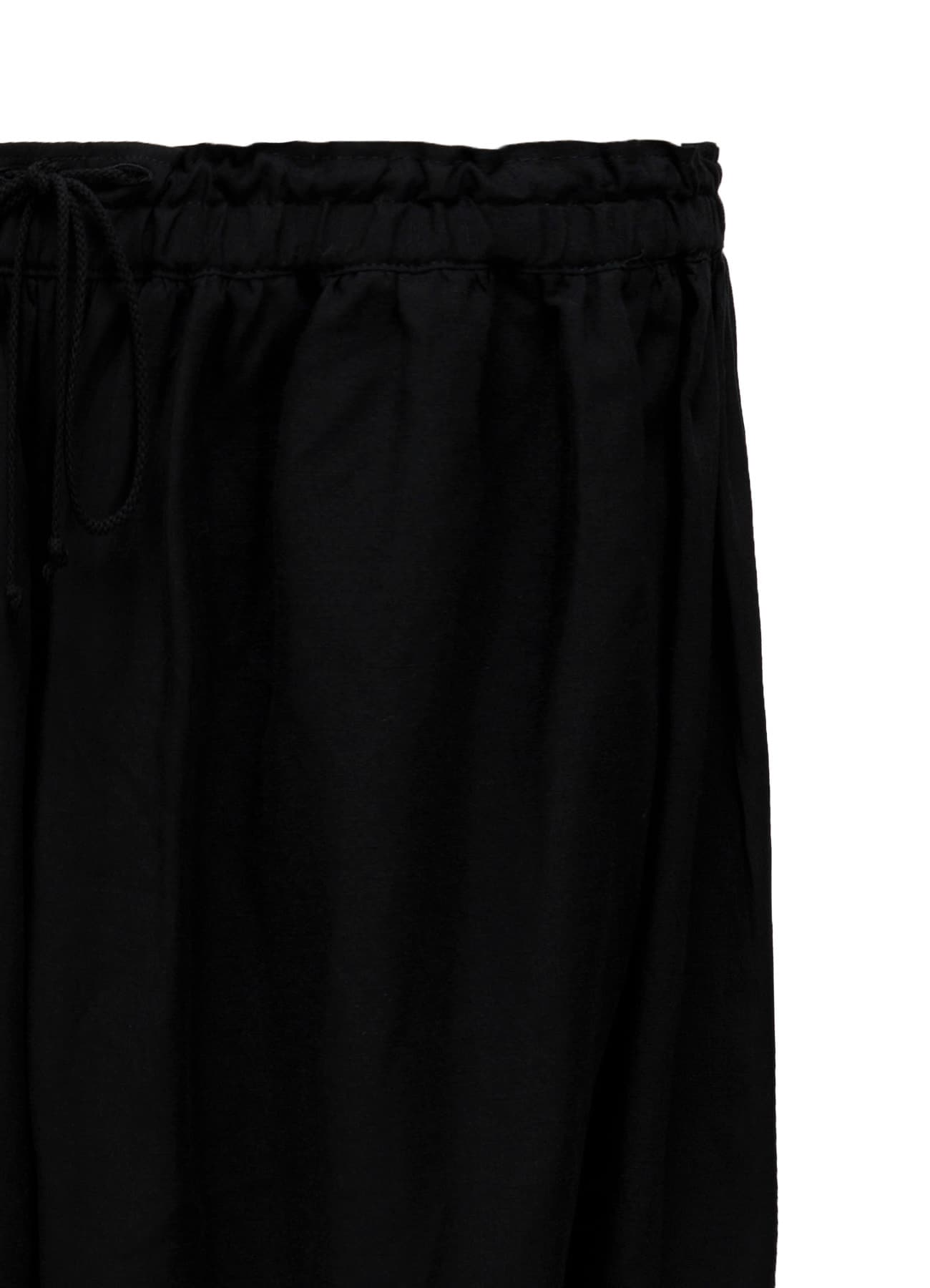 LINEN BROAD CLOTH GATHER PANTS