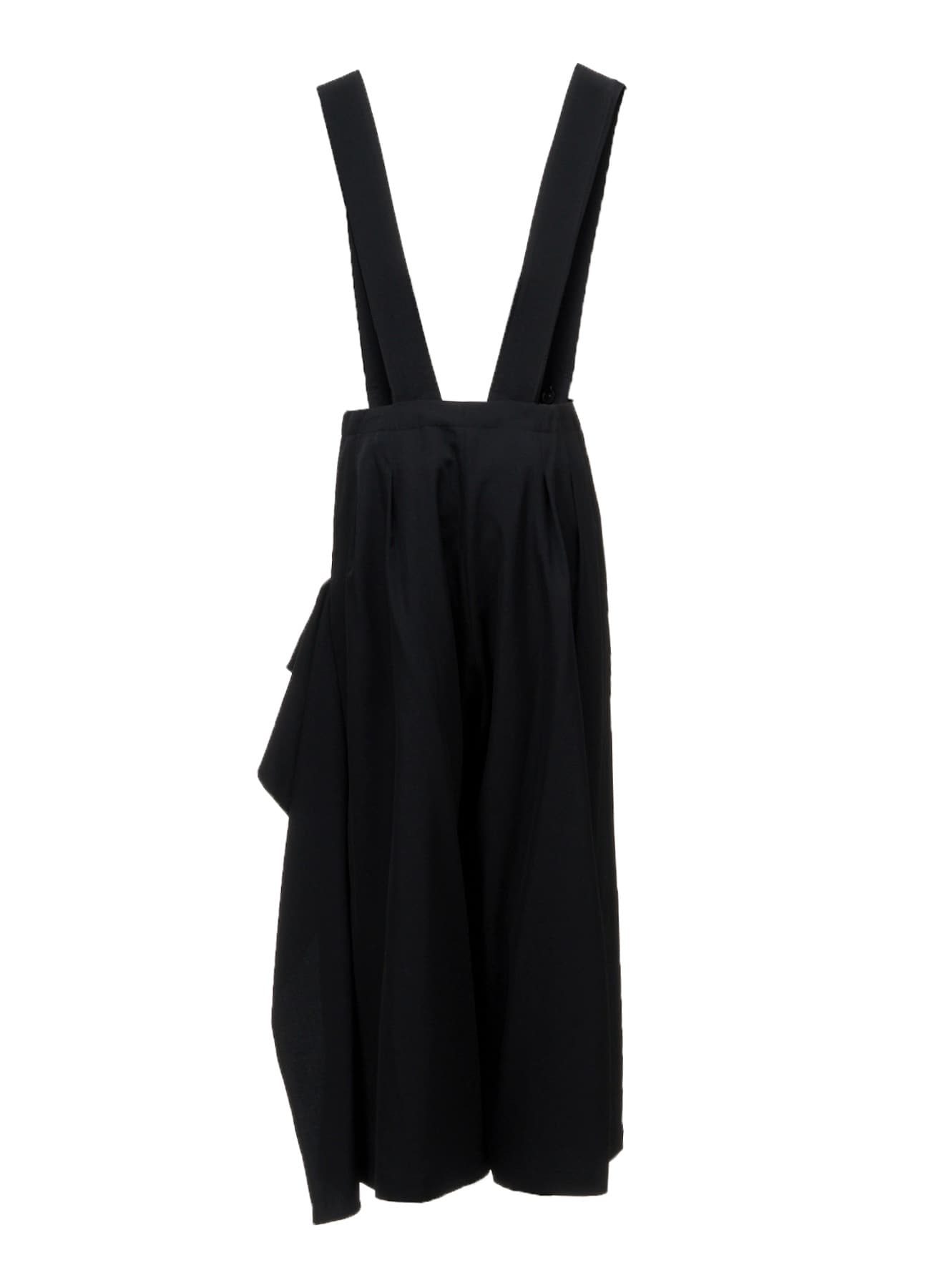 WOOL GABARDINE SUSPENDERS PANTS