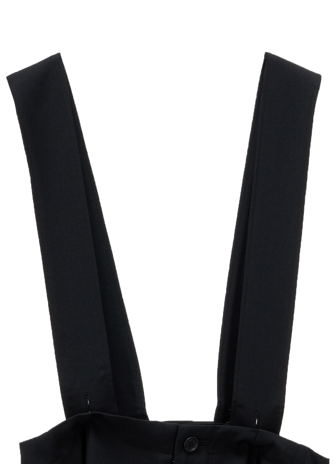 WOOL GABARDINE SUSPENDERS PANTS
