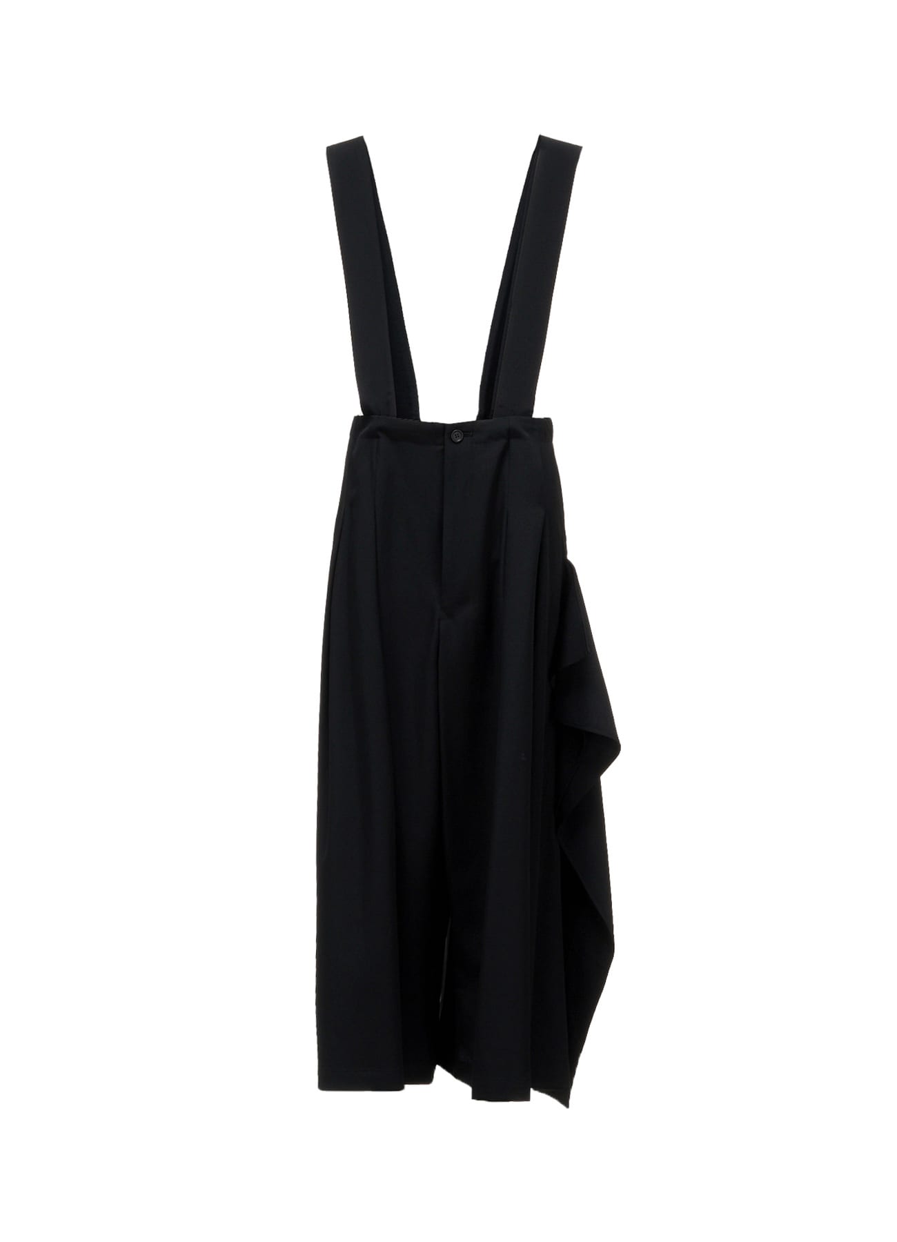 WOOL GABARDINE SUSPENDERS PANTS