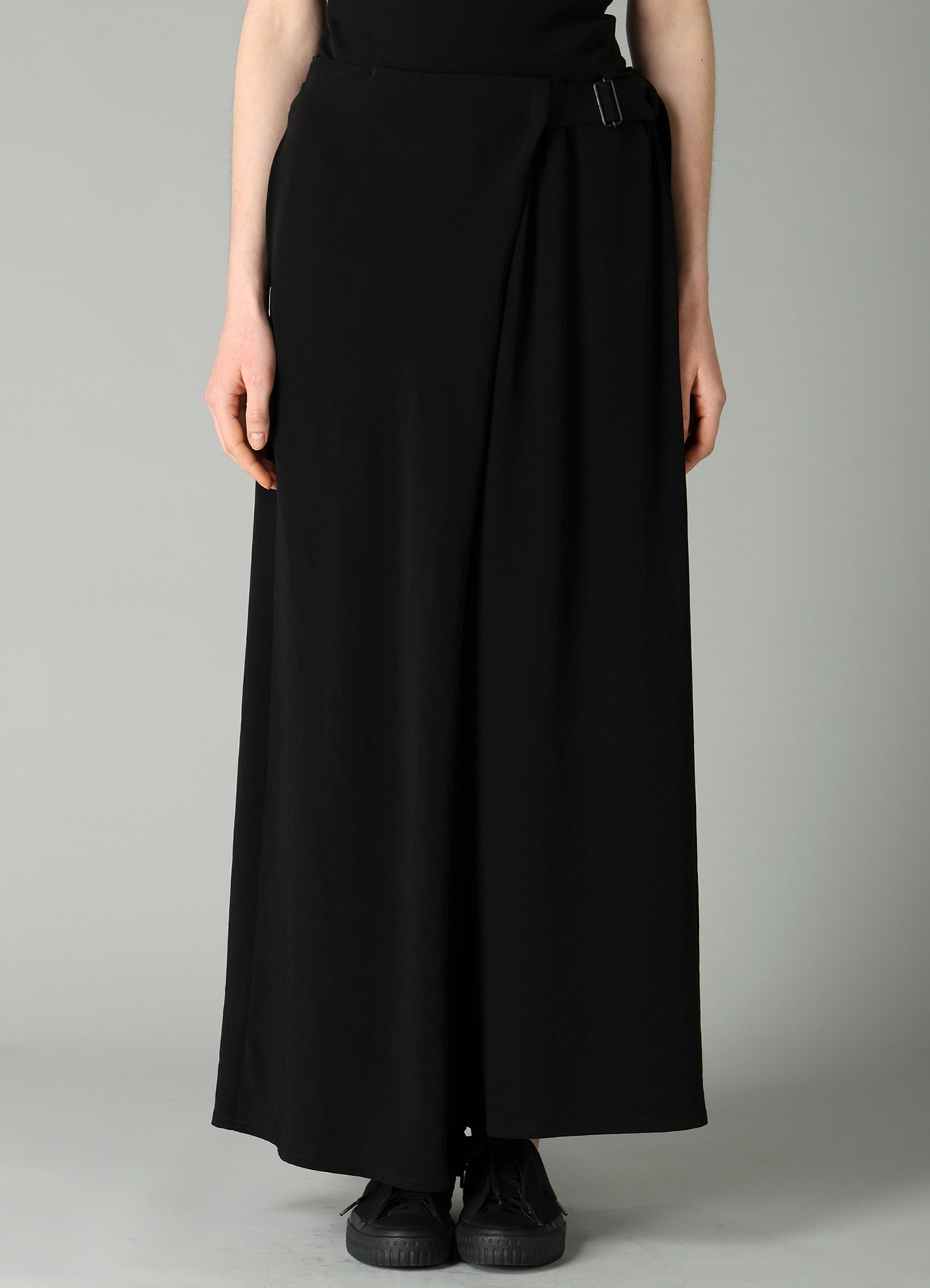 Ta/Pe CREPE DE CHINE R WRAP SKIRT PANTS B