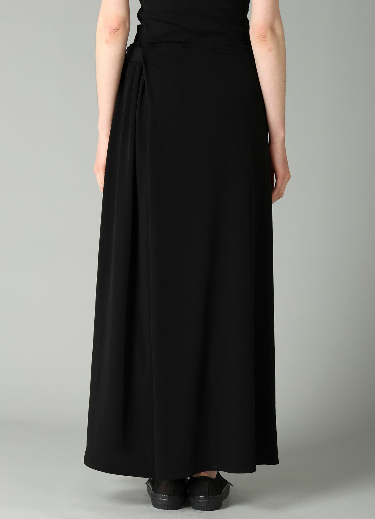 Ta/Pe CREPE DE CHINE R WRAP SKIRT PANTS B
