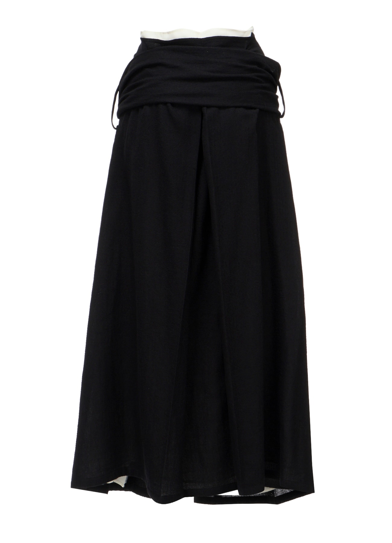 SOFT WOOL LAYERED PLEATES SKIRT