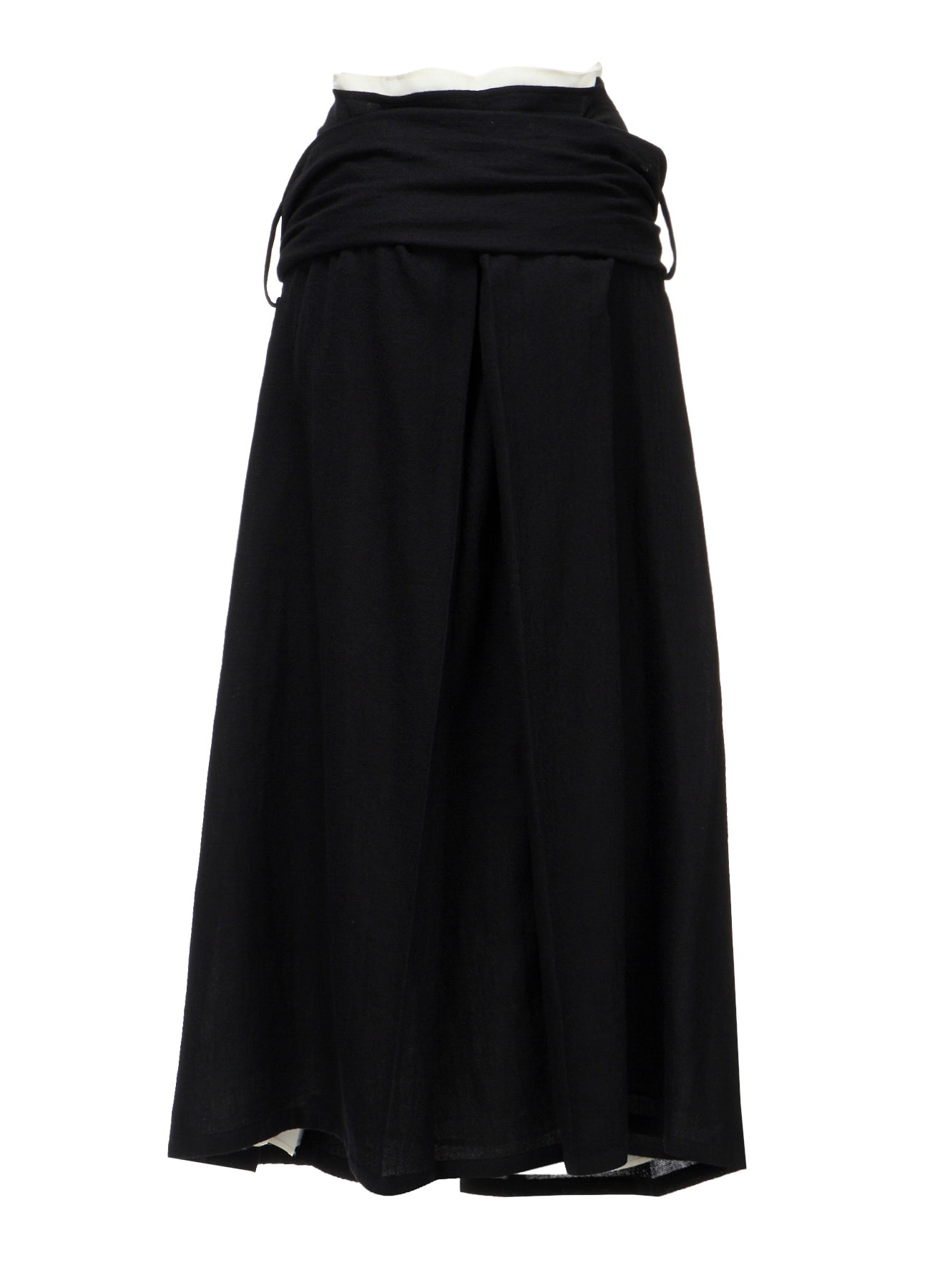 SOFT WOOL LAYERED PLEATES SKIRT