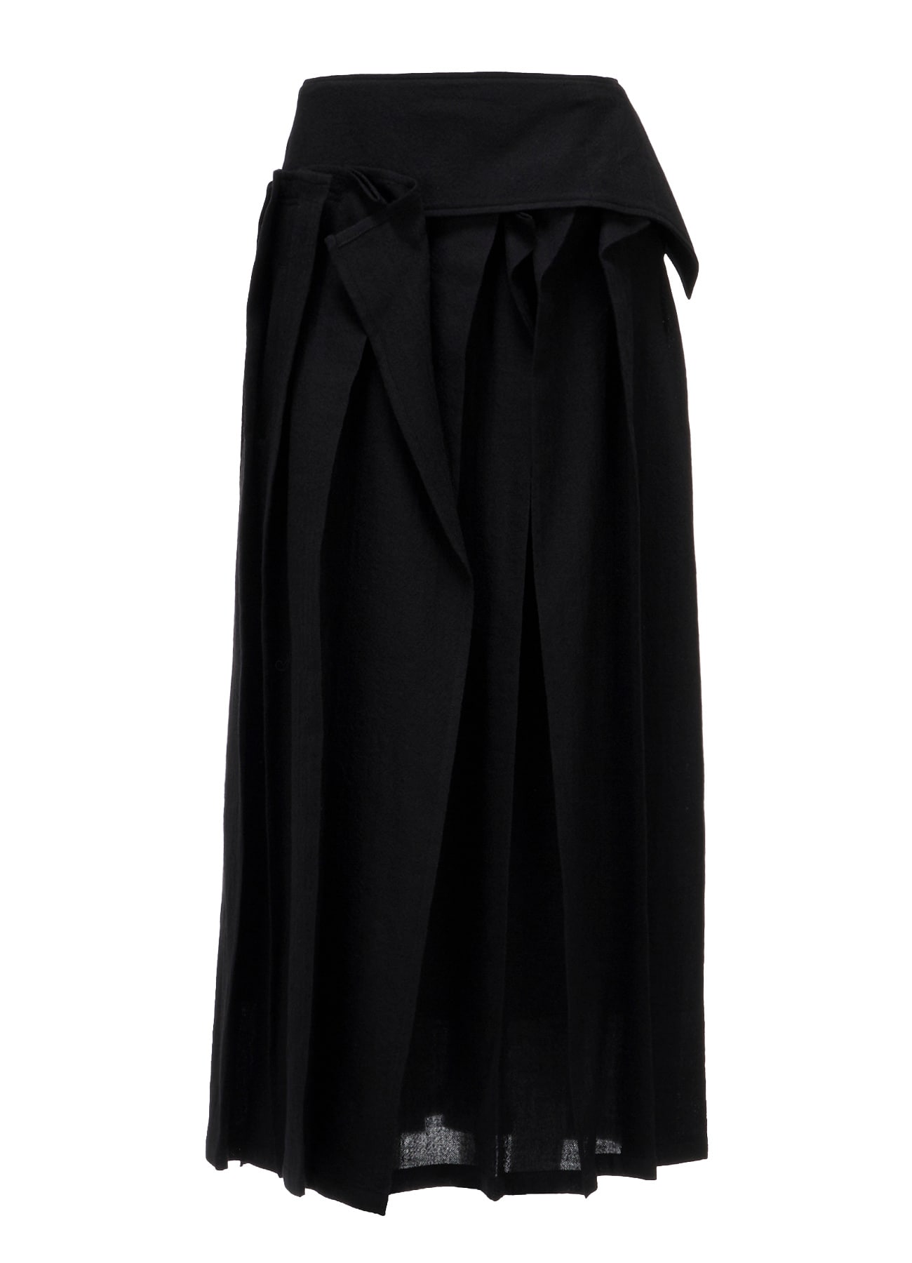 SOFT WOOL REVERSE TUCKED SKIRT