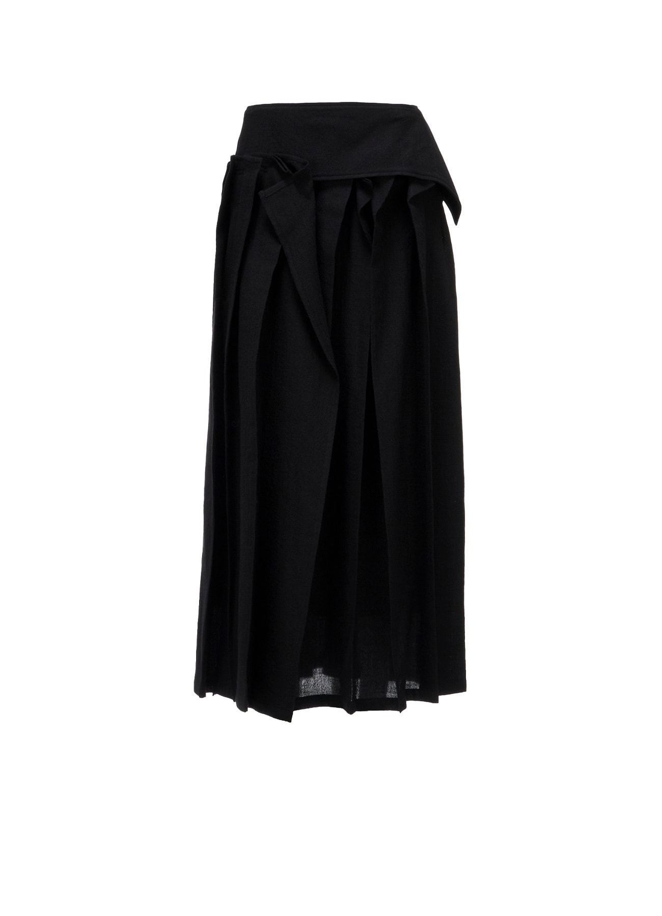 SOFT WOOL REVERSE TUCKED SKIRT