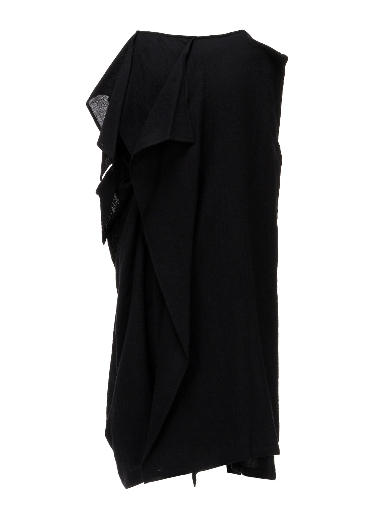 SOFT WOOL R SLIT LAYERED SKIRT