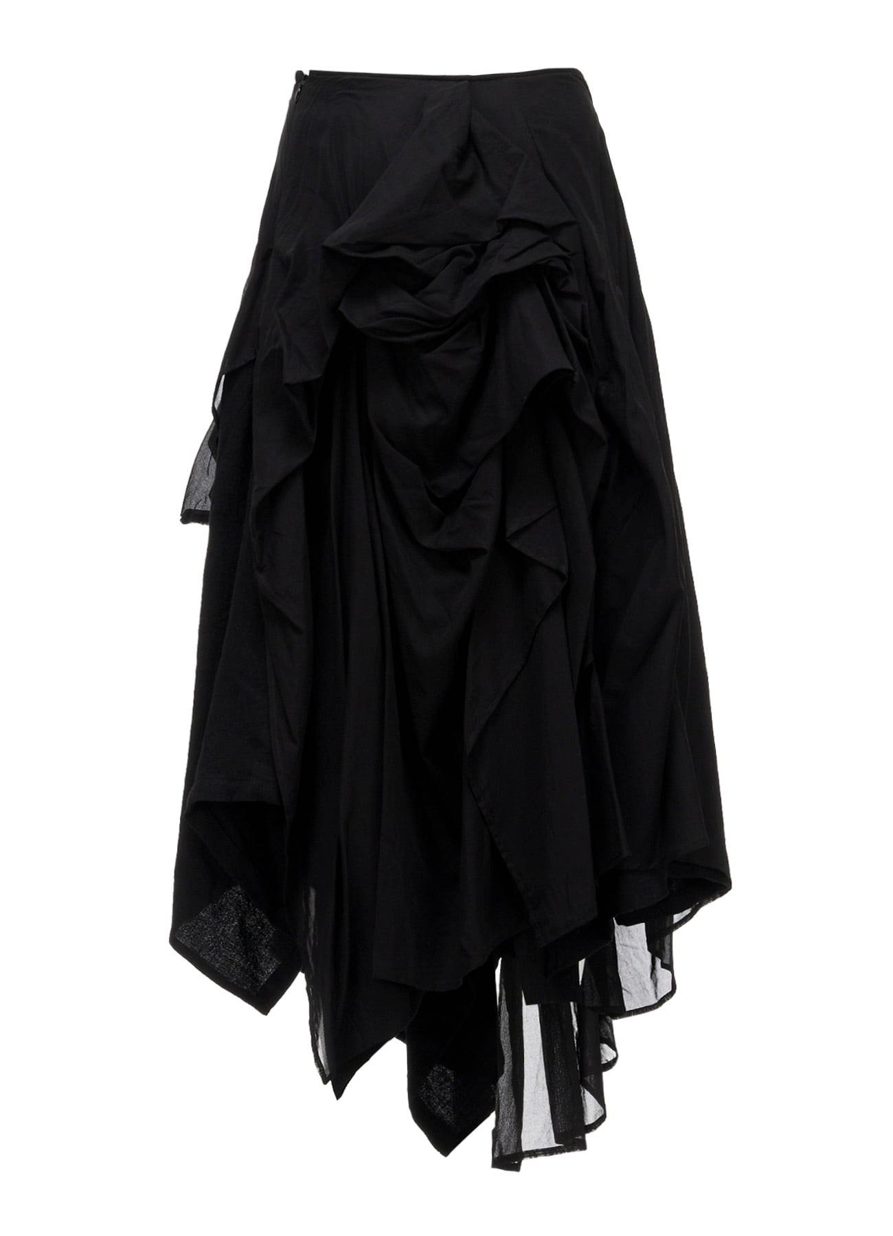 W/Li TWILL TUCKED VOLUMINOUS SKIRT