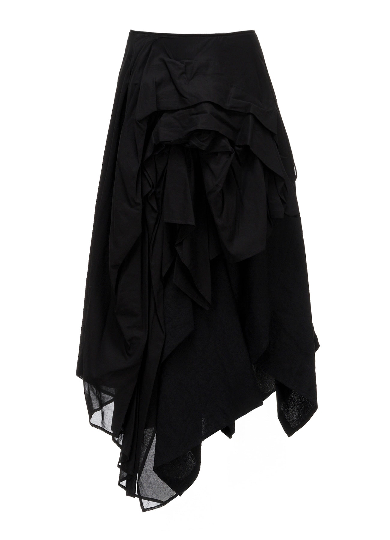 W/Li TWILL TUCKED VOLUMINOUS SKIRT