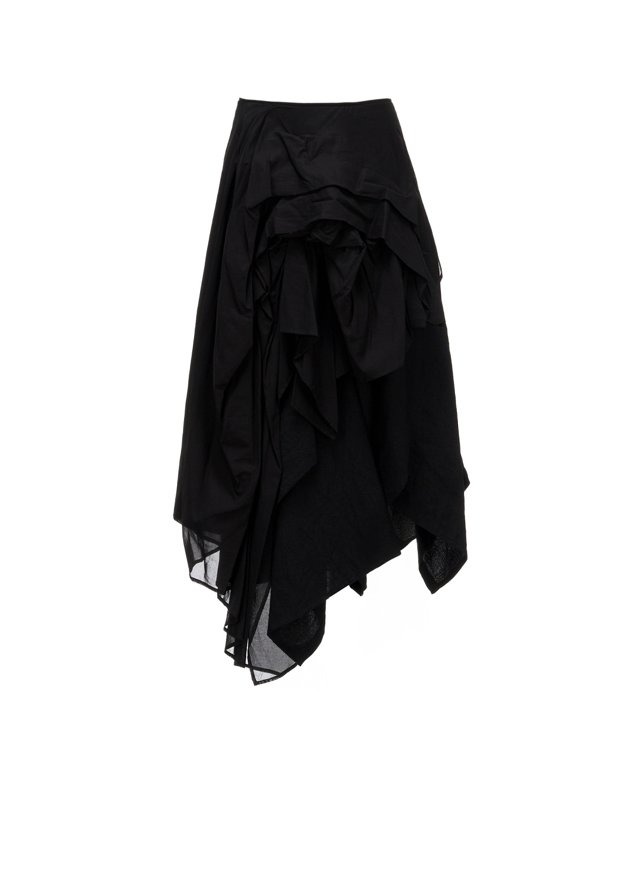 W/Li TWILL TUCKED VOLUMINOUS SKIRT