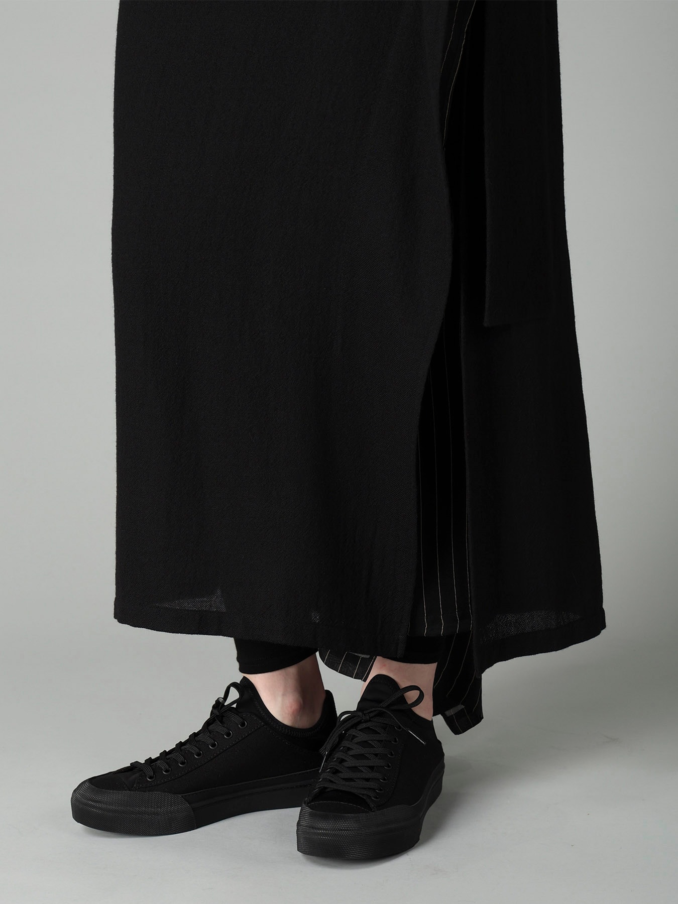 SOFT WOOL L DOUBLE LAYERED SKIRT