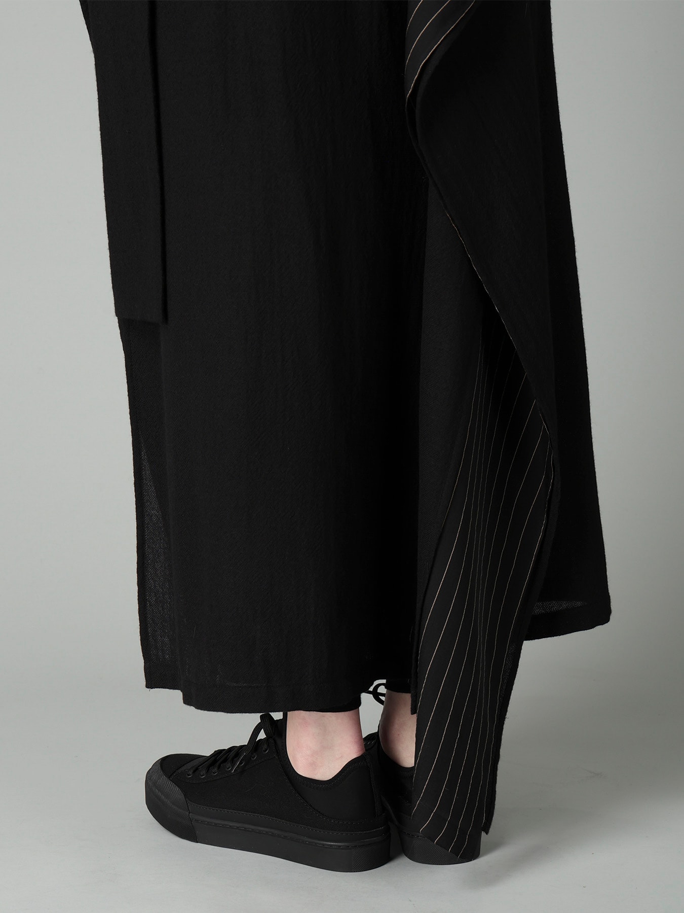SOFT WOOL L DOUBLE LAYERED SKIRT