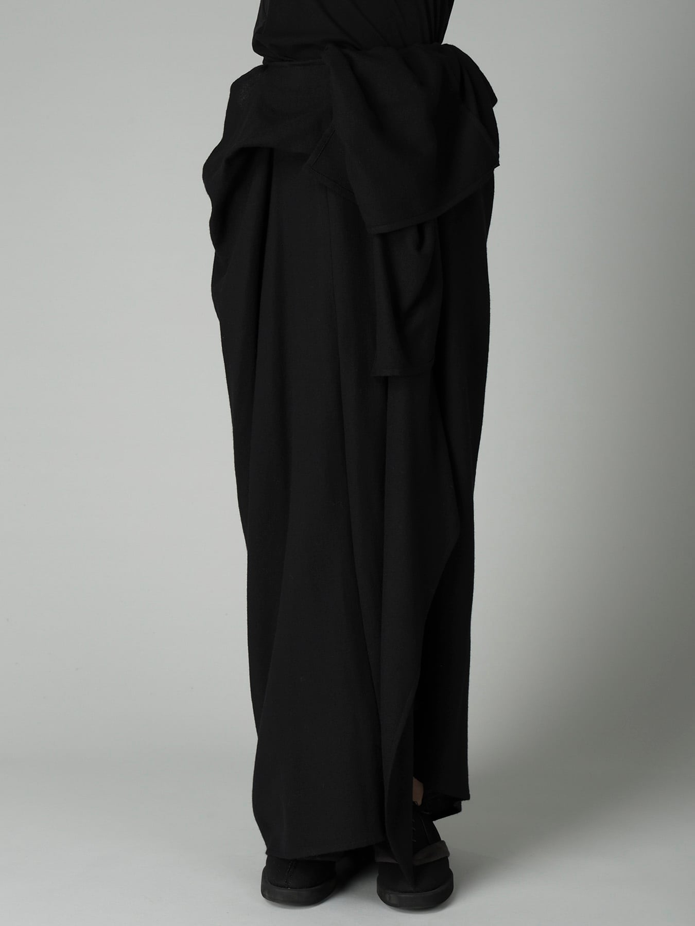 2/72 WOOL VIYELLA F DRAPED WRAP SKIRT