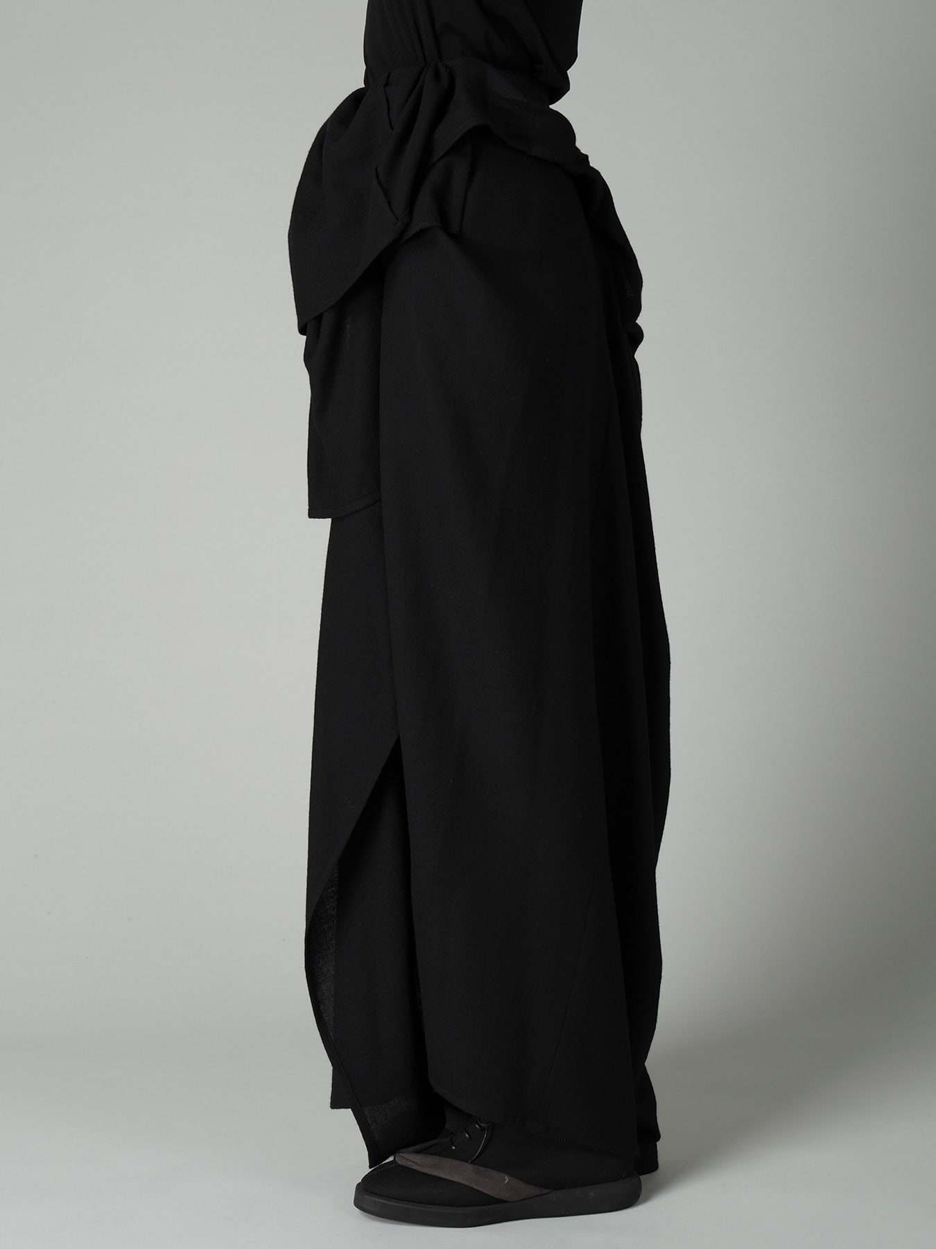 2/72 WOOL VIYELLA F DRAPED WRAP SKIRT