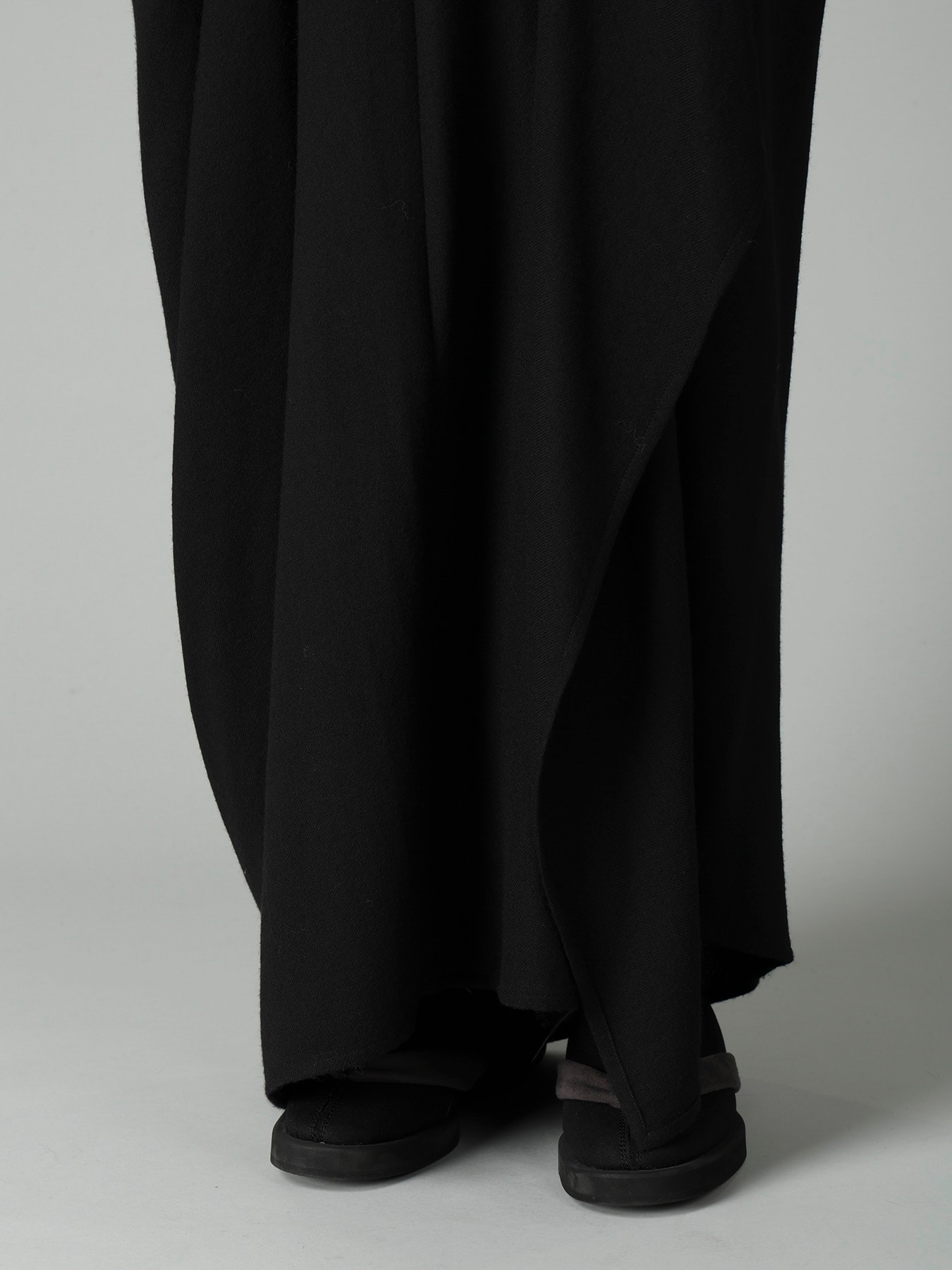 2/72 WOOL VIYELLA F DRAPED WRAP SKIRT