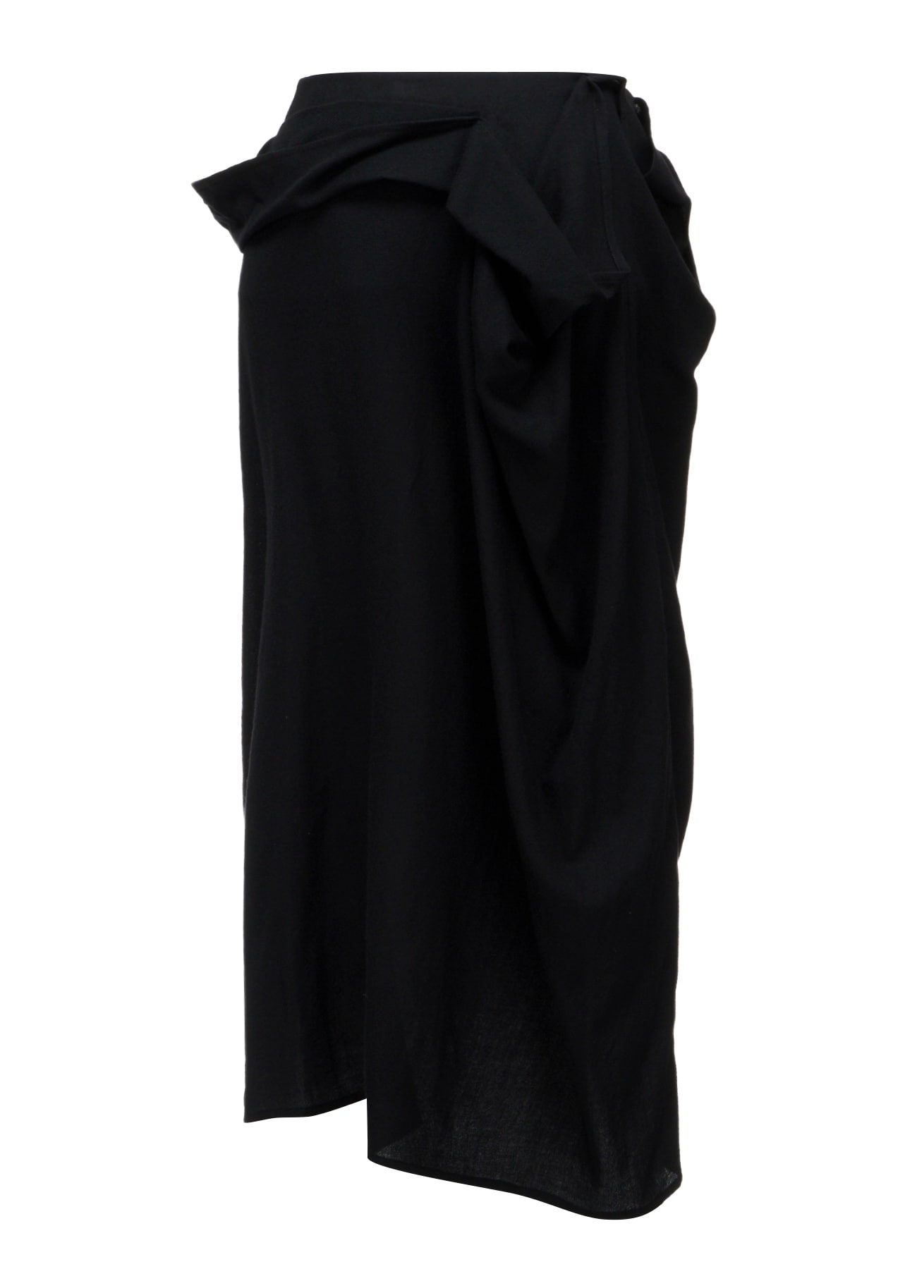 2/72 WOOL VIYELLA F DRAPED WRAP SKIRT