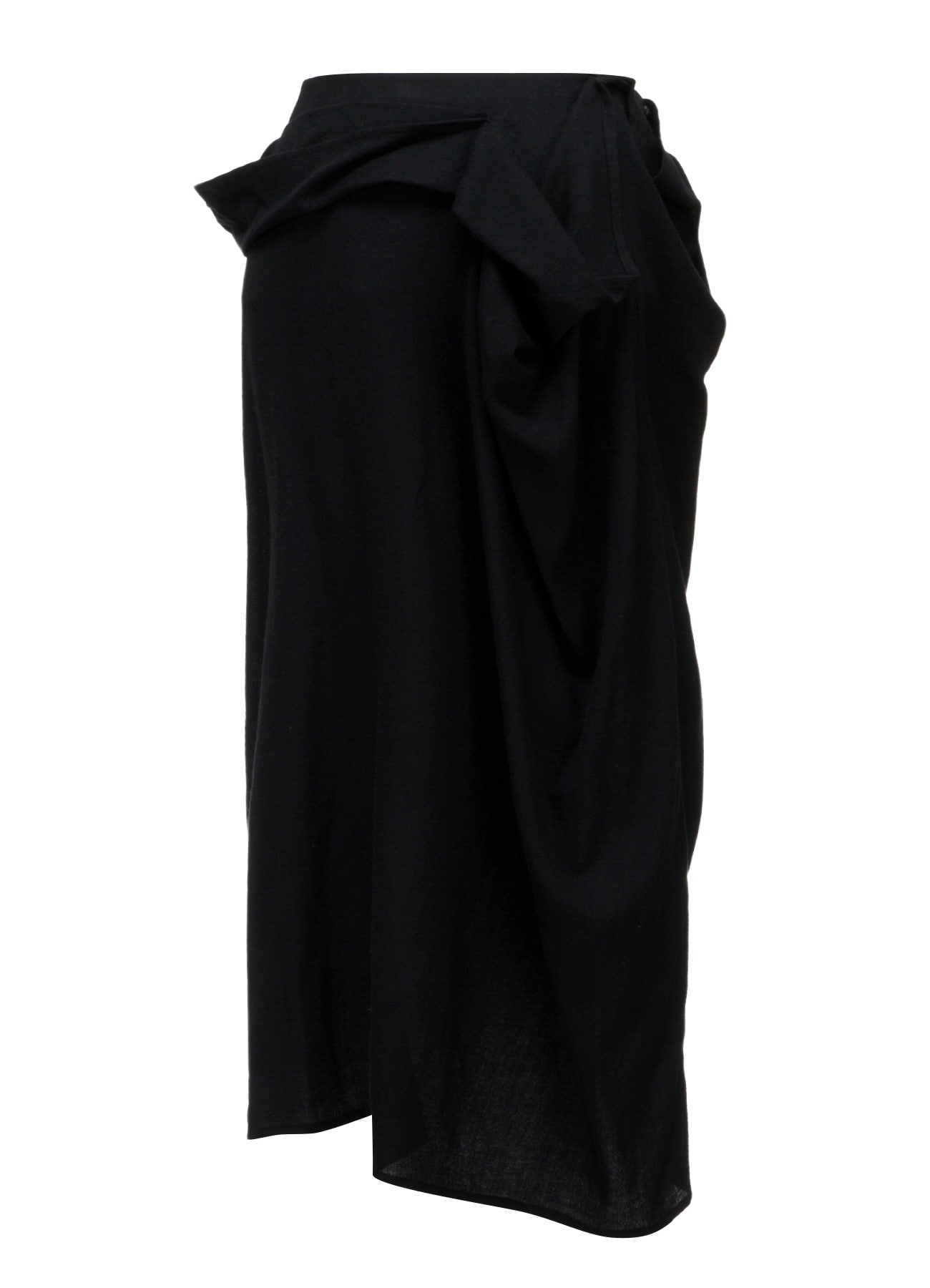 2/72 WOOL VIYELLA F DRAPED WRAP SKIRT