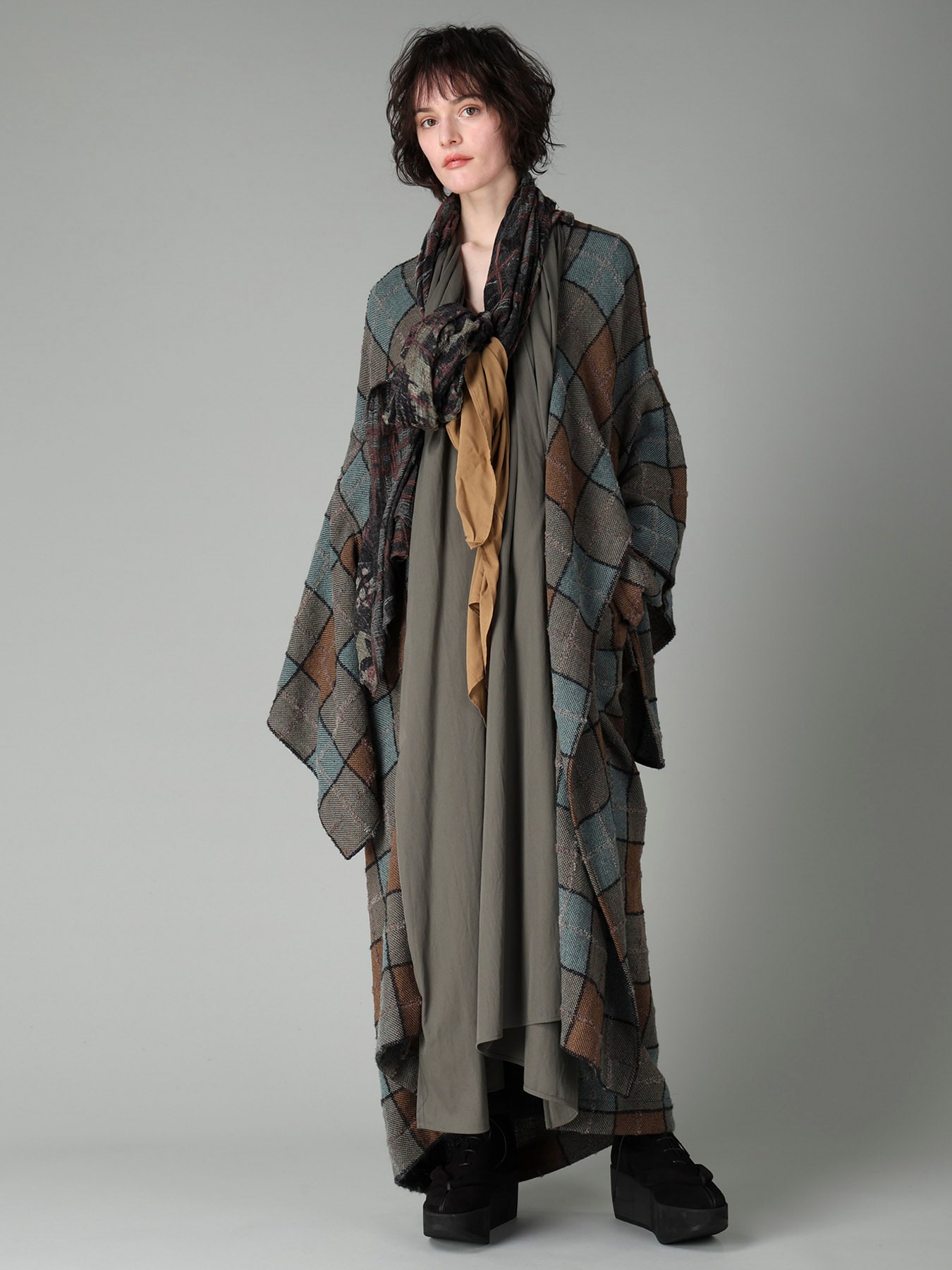 SOFT WOOL L UNDER SKIRT FOR KIMONO