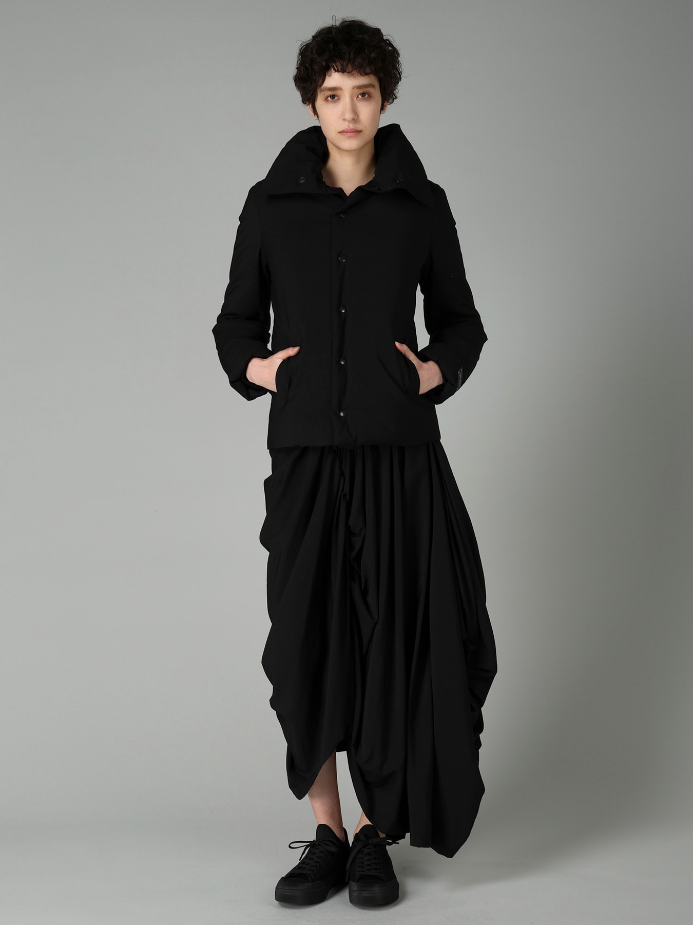 Ry/Si/Ny VOILE PANELED GATHER SKIRT