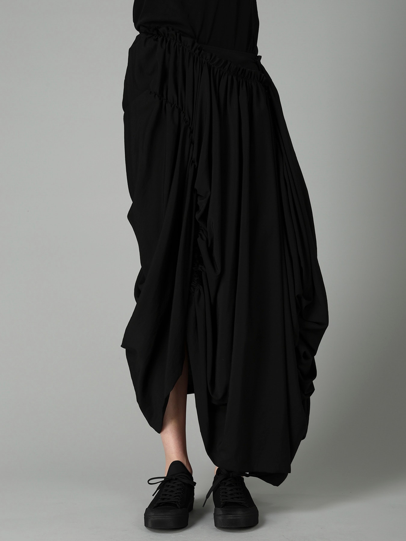 Ry/Si/Ny VOILE PANELED GATHER SKIRT