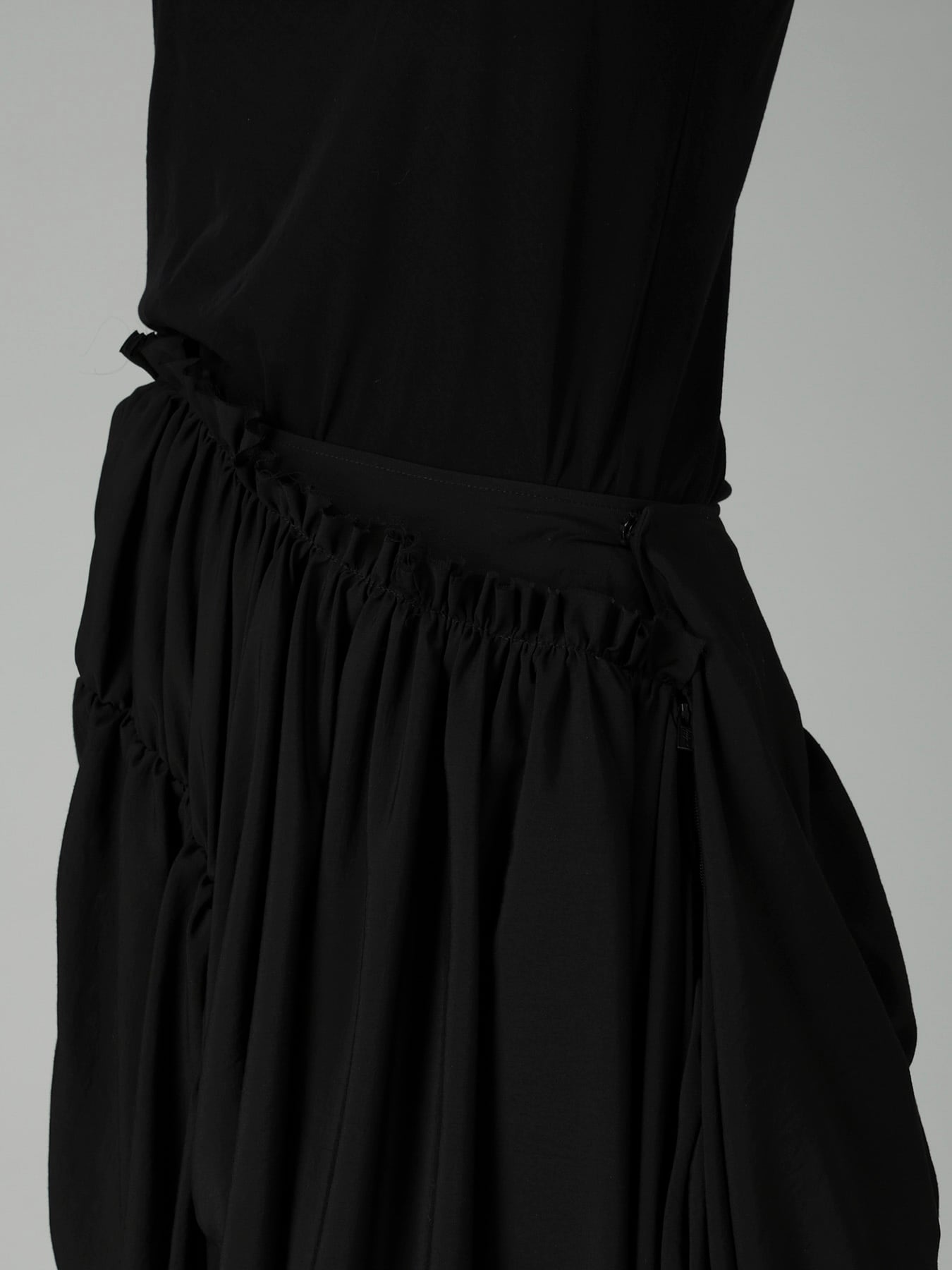 Ry/Si/Ny VOILE PANELED GATHER SKIRT