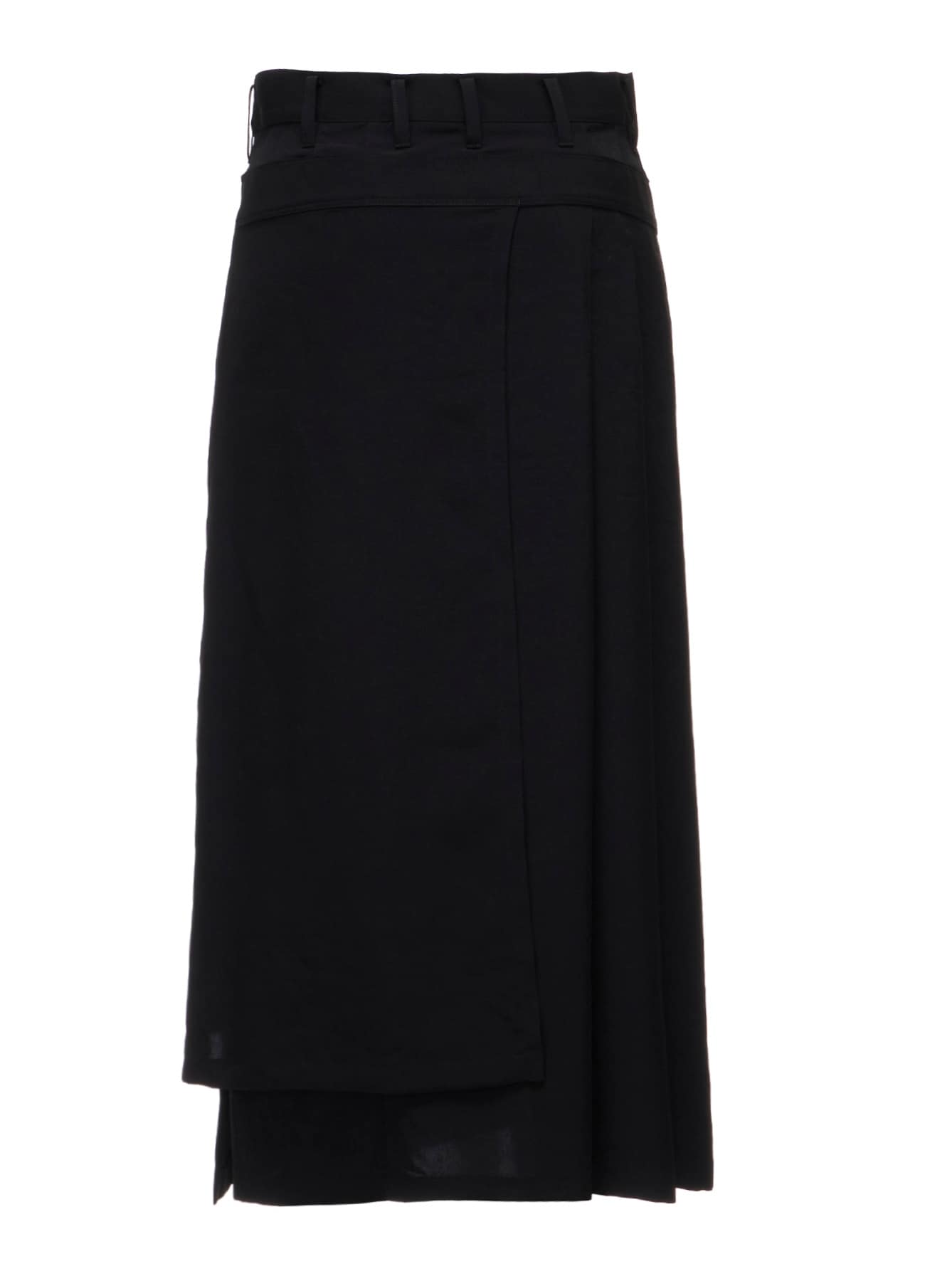Ta/Pe CREPE DE CHINE R PLEATS DOUBLE LAYERED SKIRT