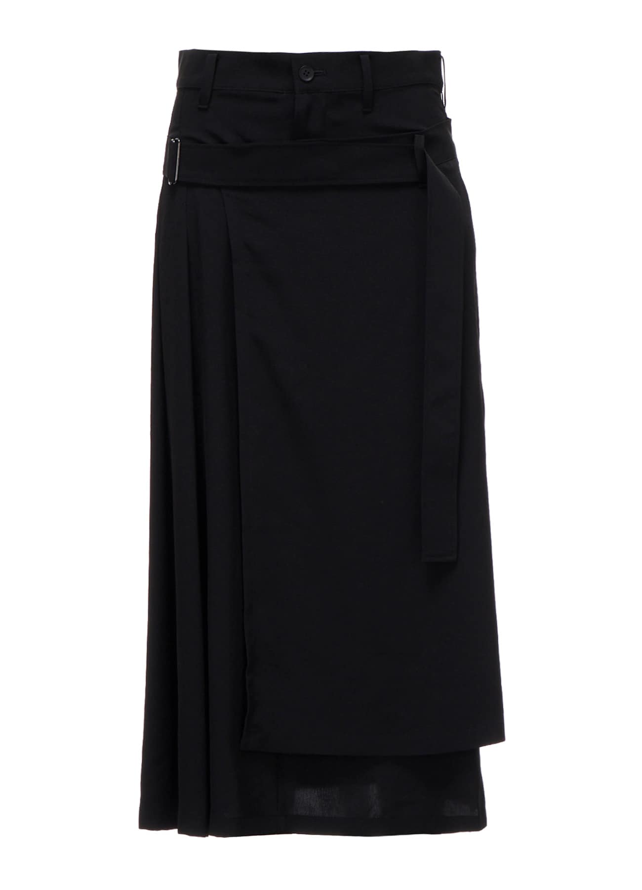 Ta/Pe CREPE DE CHINE R PLEATS DOUBLE LAYERED SKIRT
