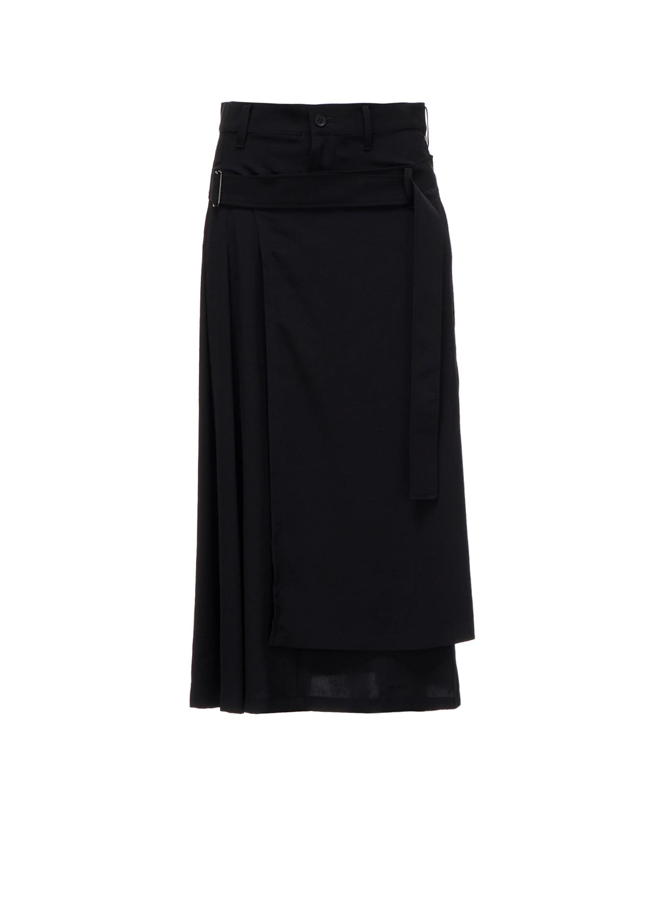 Ta/Pe CREPE DE CHINE R PLEATS DOUBLE LAYERED SKIRT