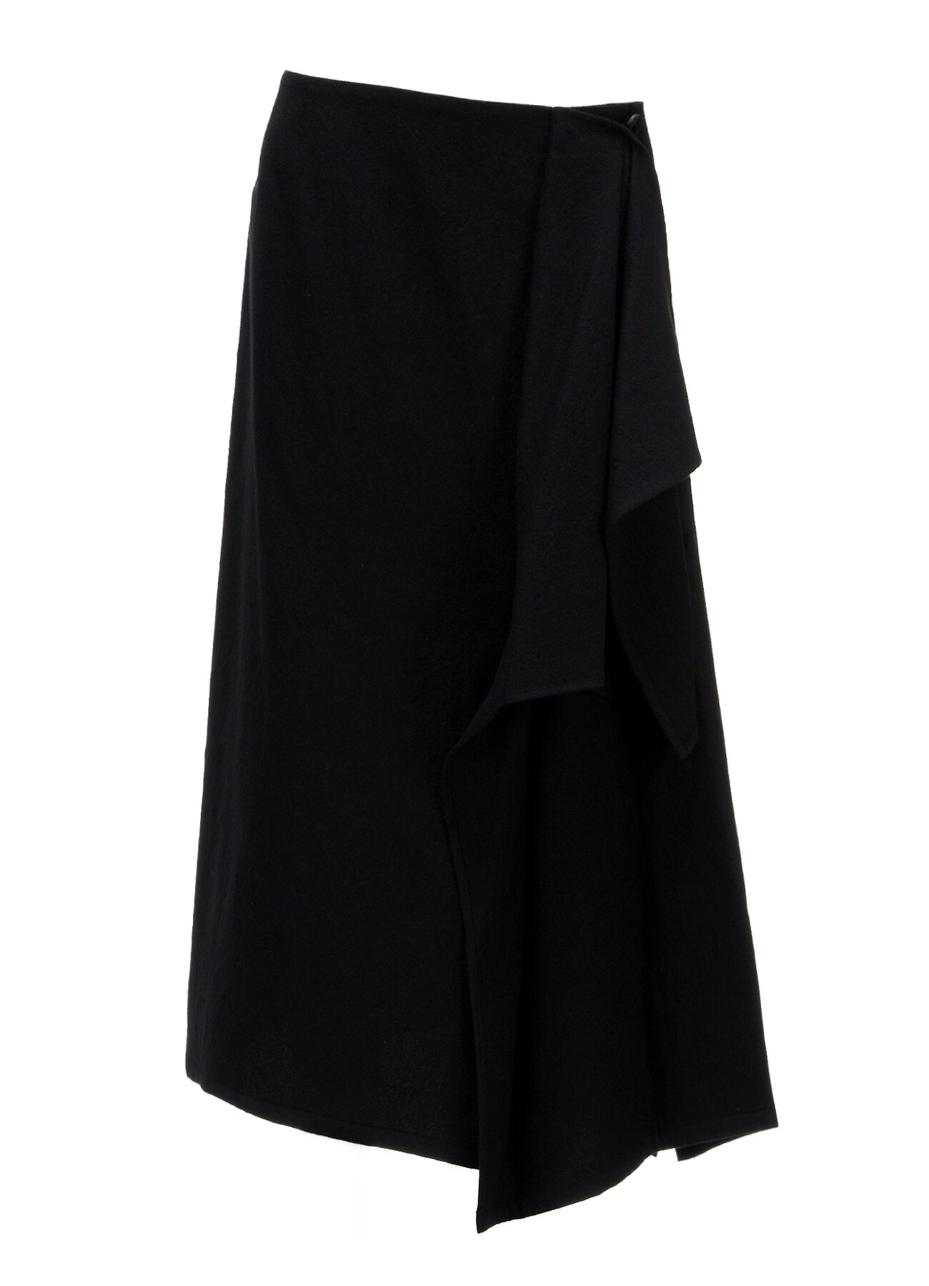 MILLED GABARDINE L DRAPED SKIRT