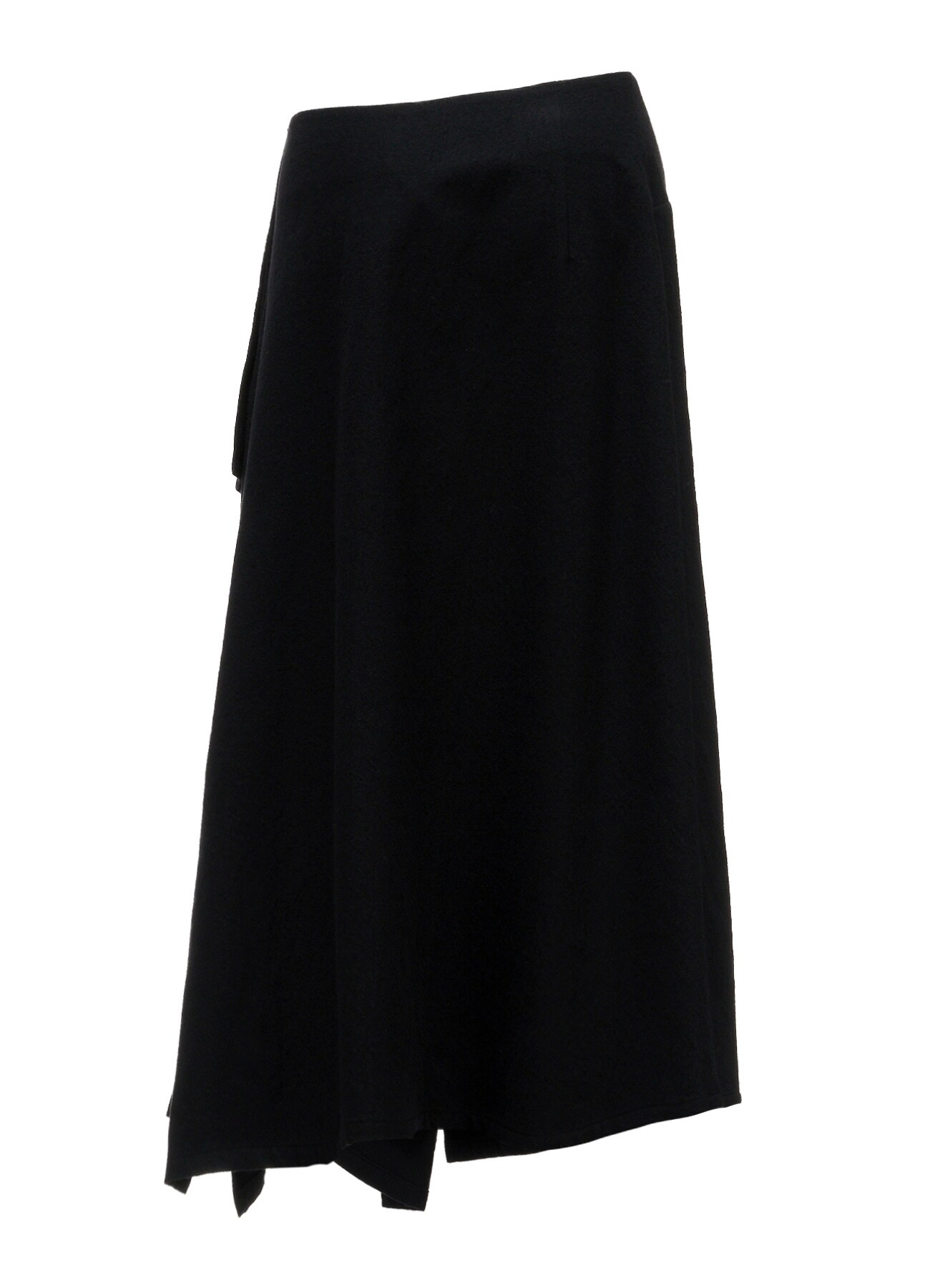 MILLED GABARDINE L DRAPED SKIRT