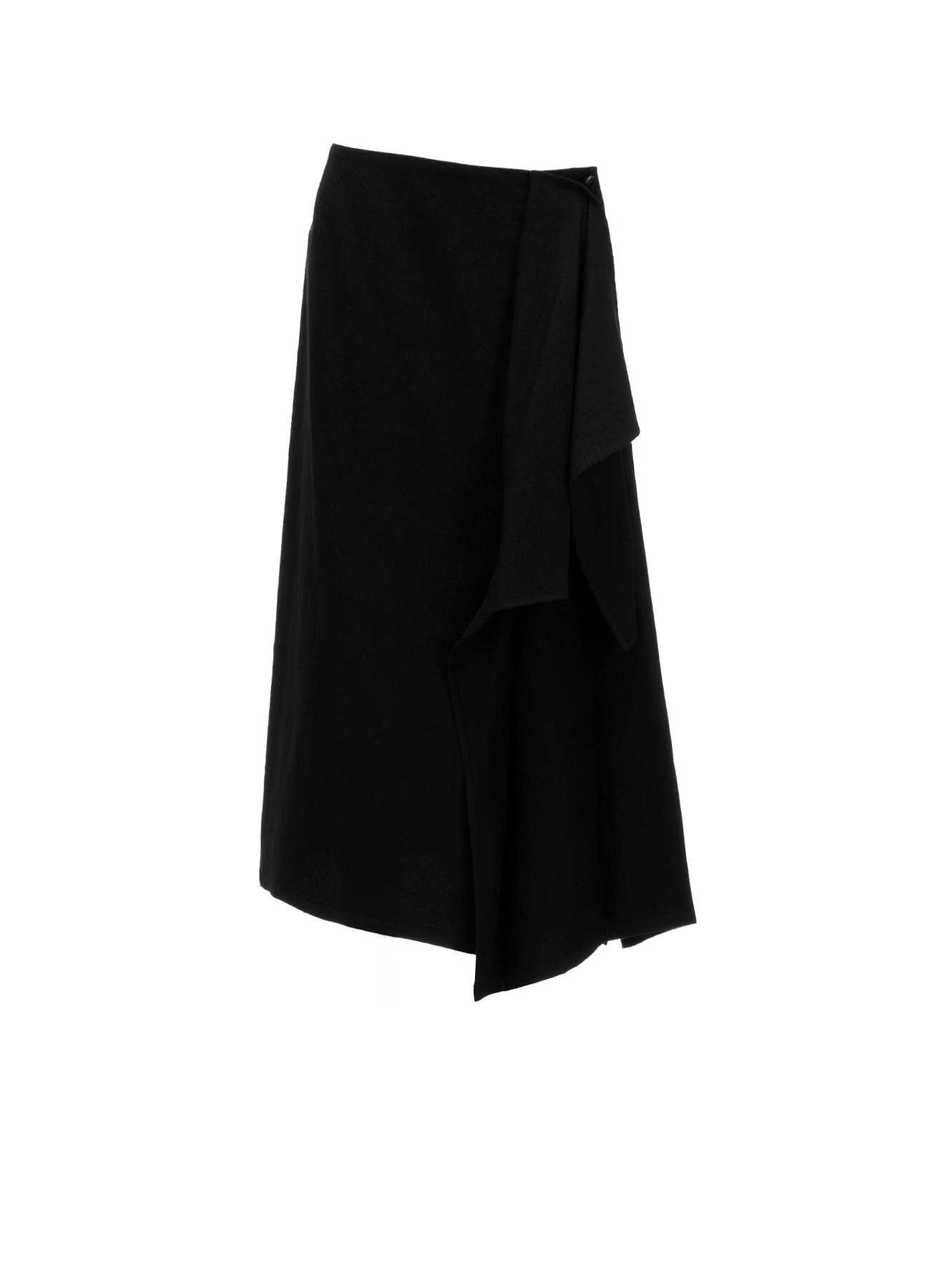 MILLED GABARDINE L DRAPED SKIRT