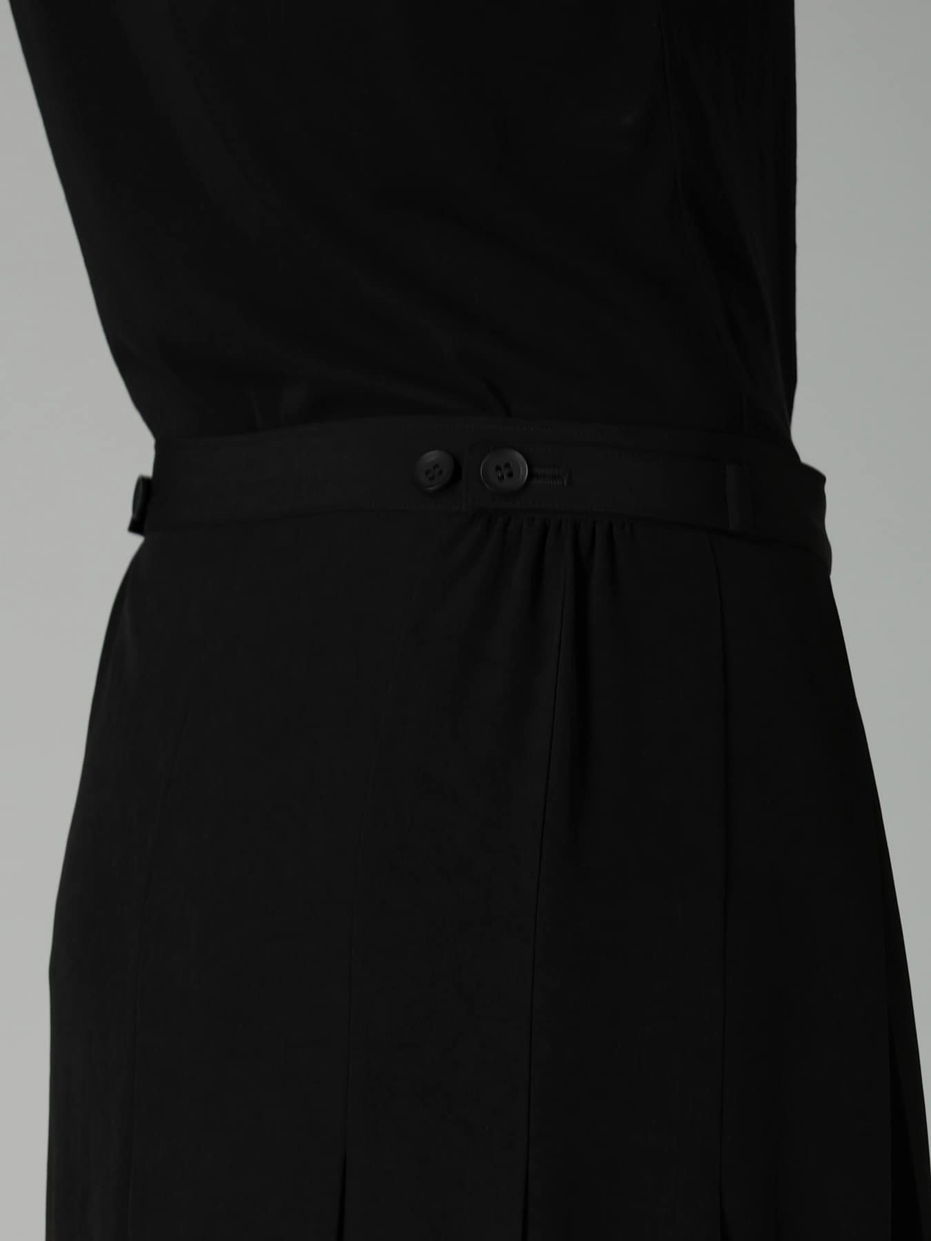 Ta/Pe CREPE DE CHINE R PLEATS WRAP SKIRT