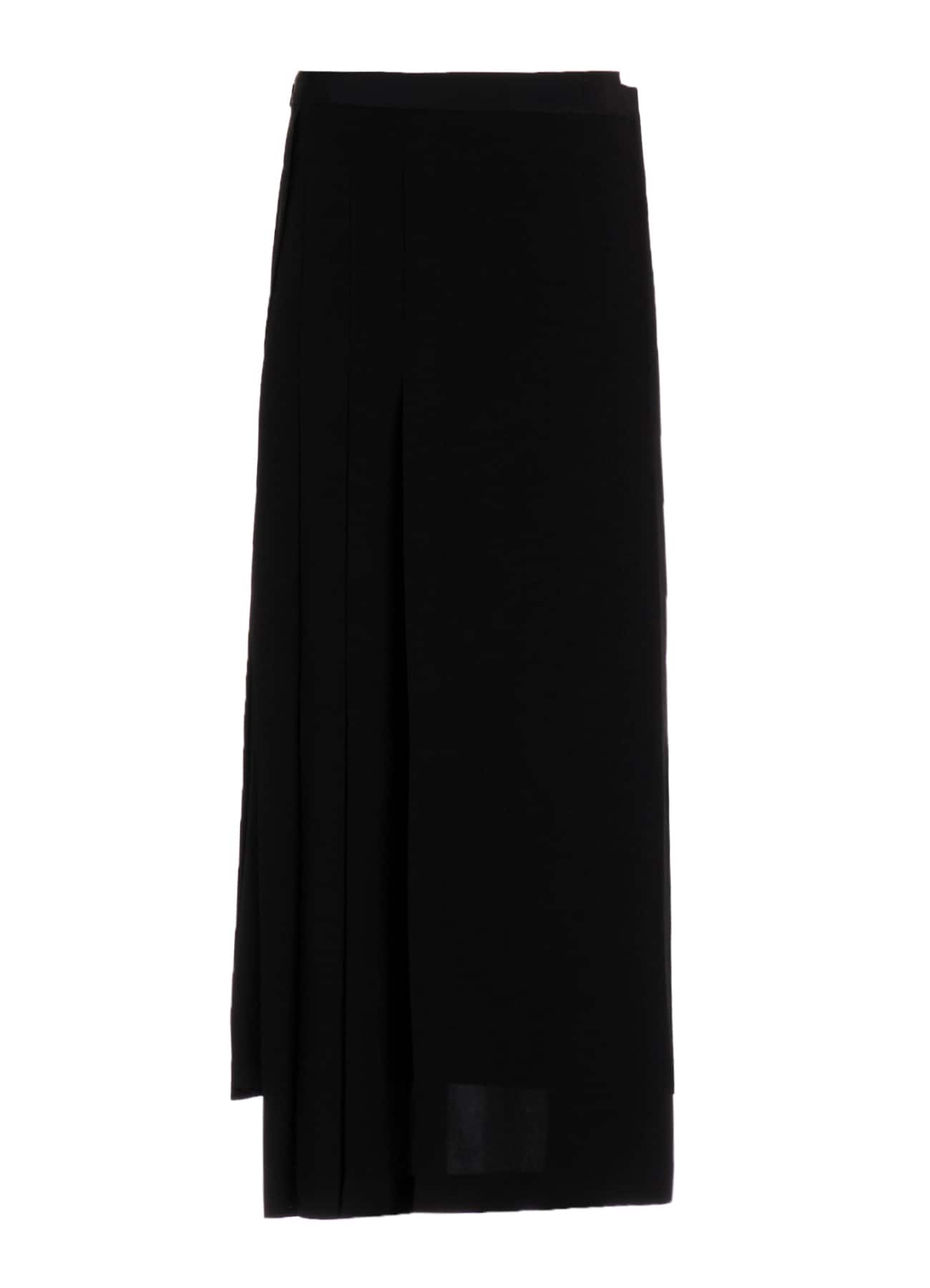 Ta/Pe CREPE DE CHINE R PLEATS WRAP SKIRT