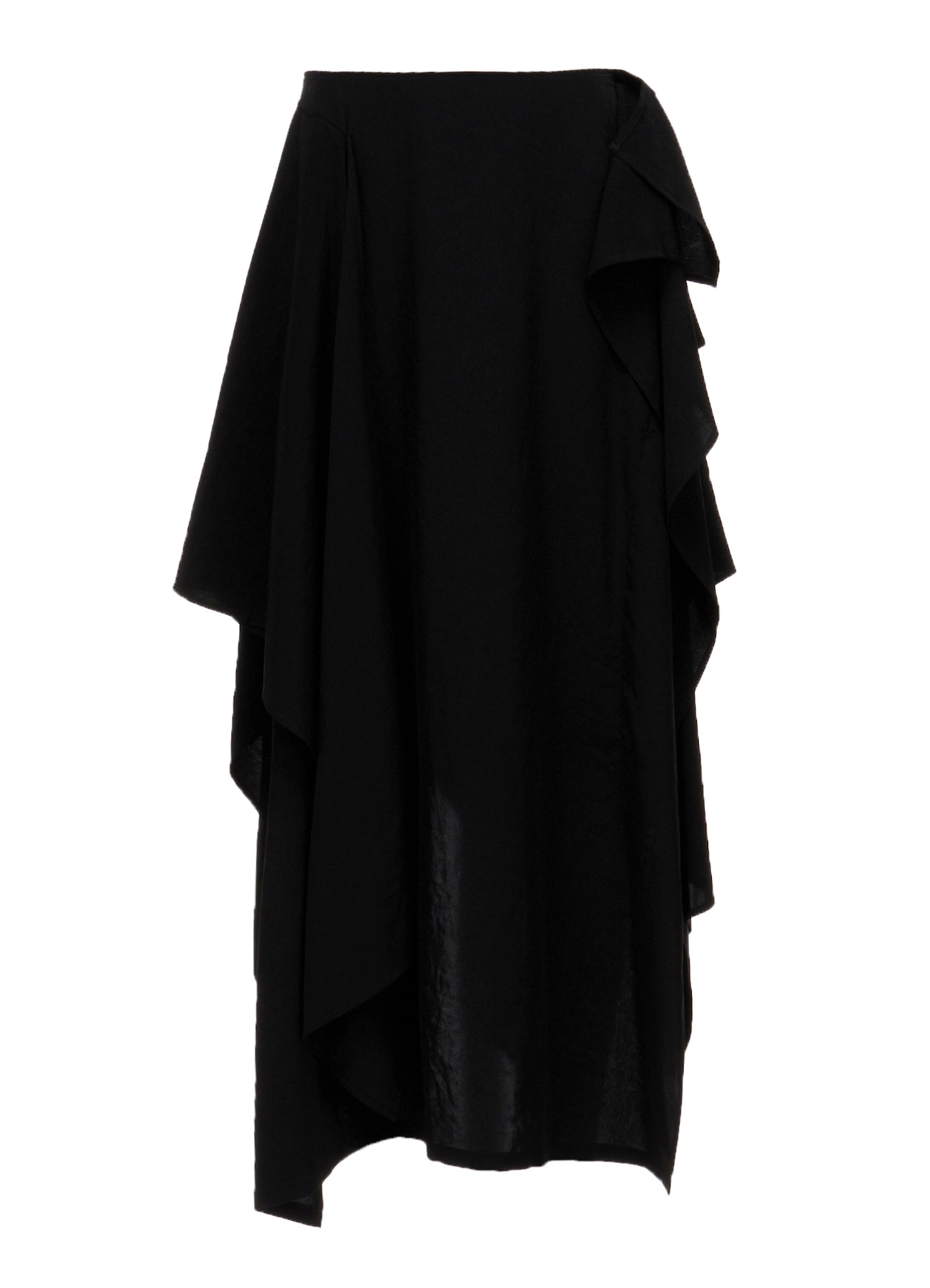 Ta/Pe CREPE DE CHINE DRAPED SKIRT
