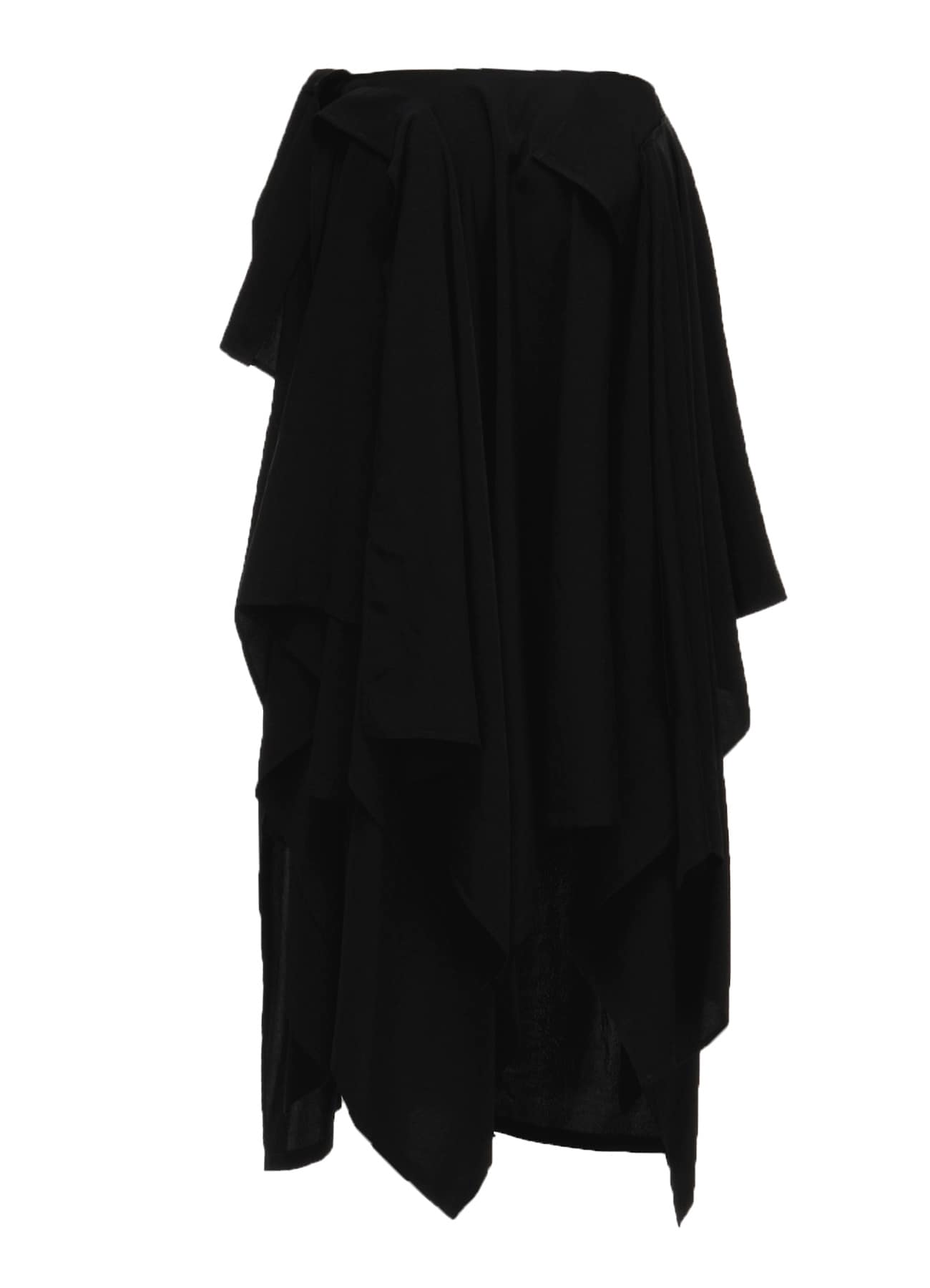 Ta/Pe CREPE DE CHINE DRAPED SKIRT