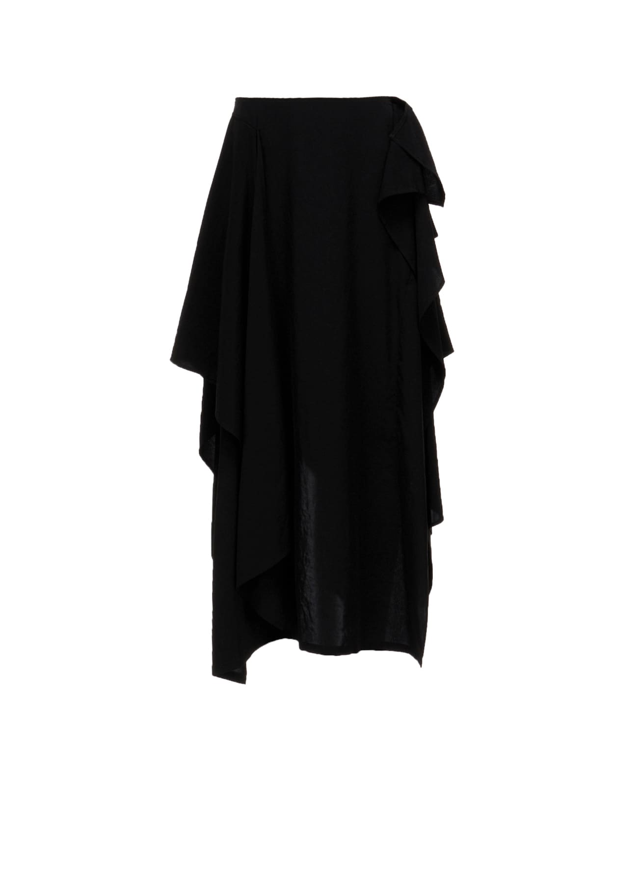 Ta/Pe CREPE DE CHINE DRAPED SKIRT